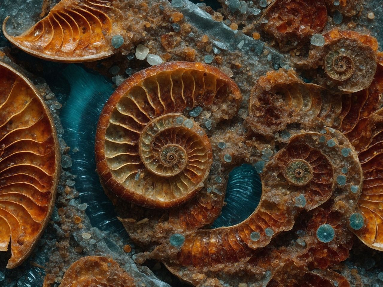 1280x960 Ammonites Wallpaper