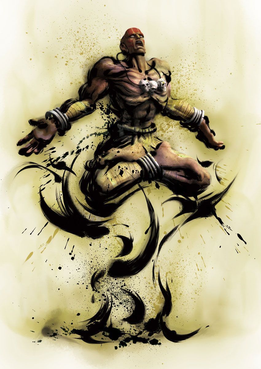 850x1200 Artwork from Street Fighter IV