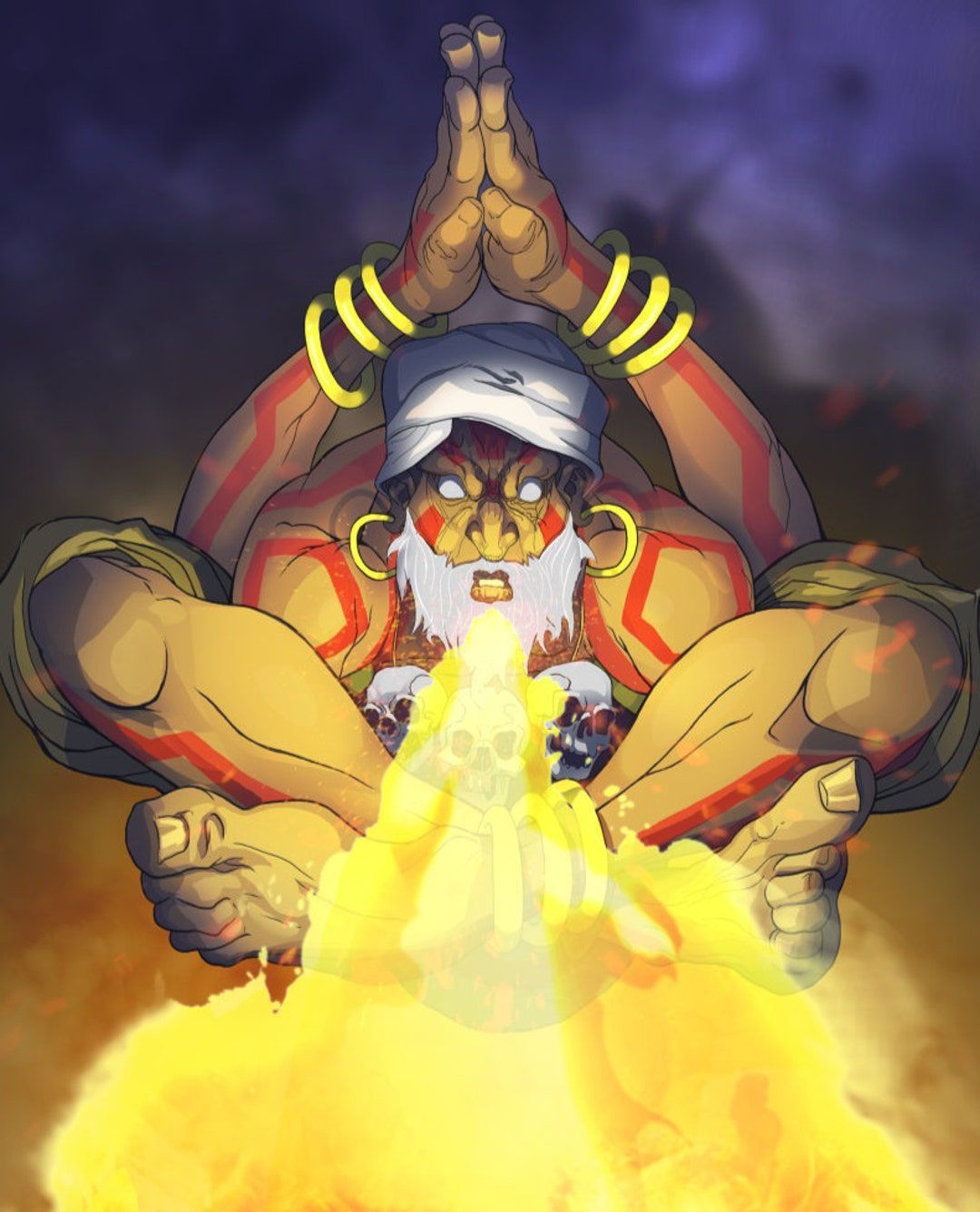 1080x1335 Yoga Flame Street Fighter Dhalsim