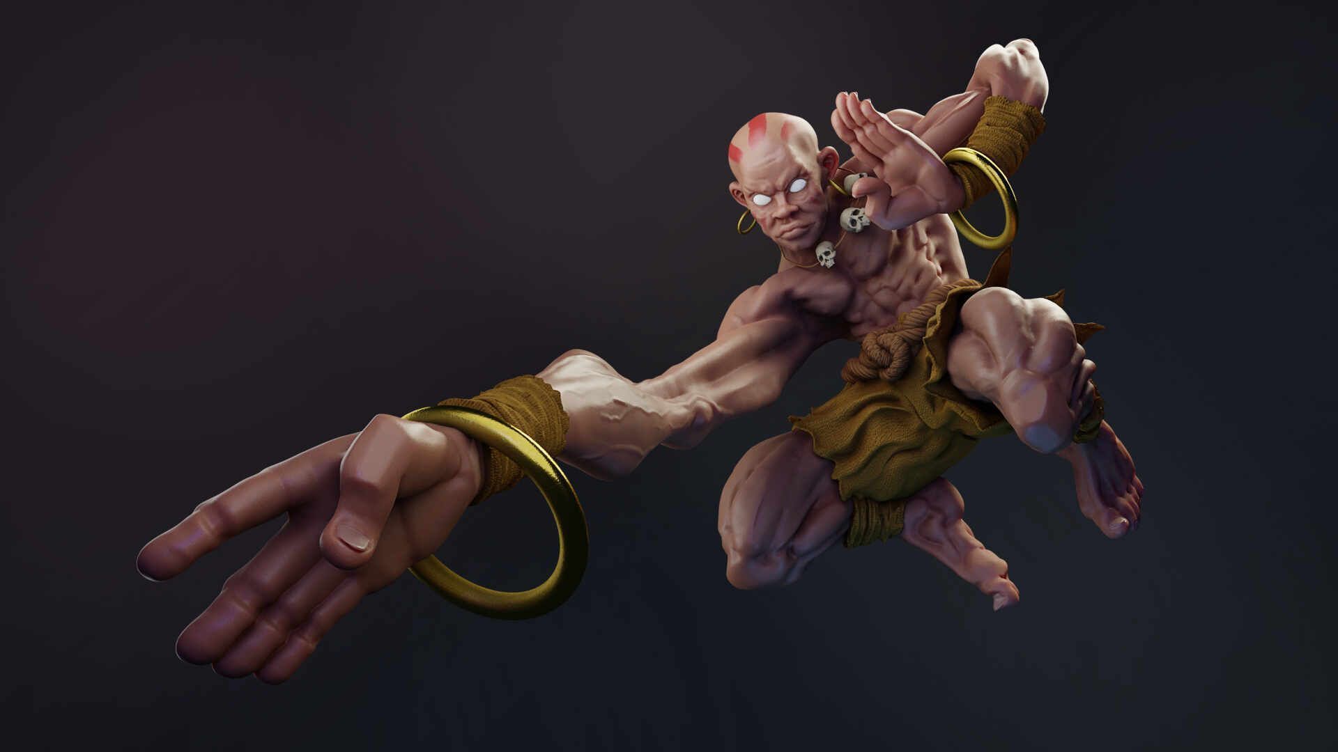 1920x1080 Dhalsim Fanart