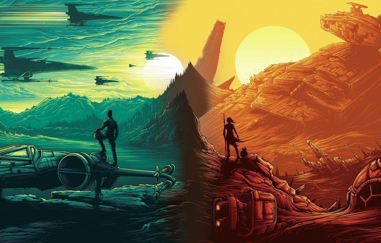 1332x850 Wallpaper planet, ships, Star Wars, Star Wars, The Force
