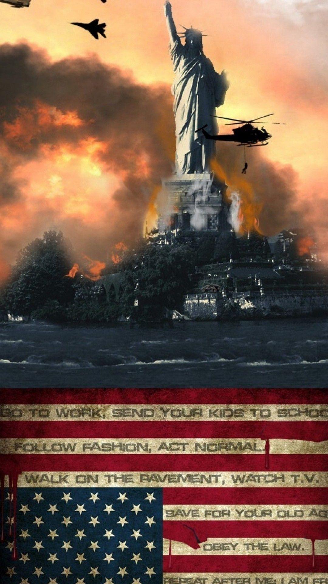 1080x1920 American Flag Wallpaper for iPhone 3D iPhone Wallpaper