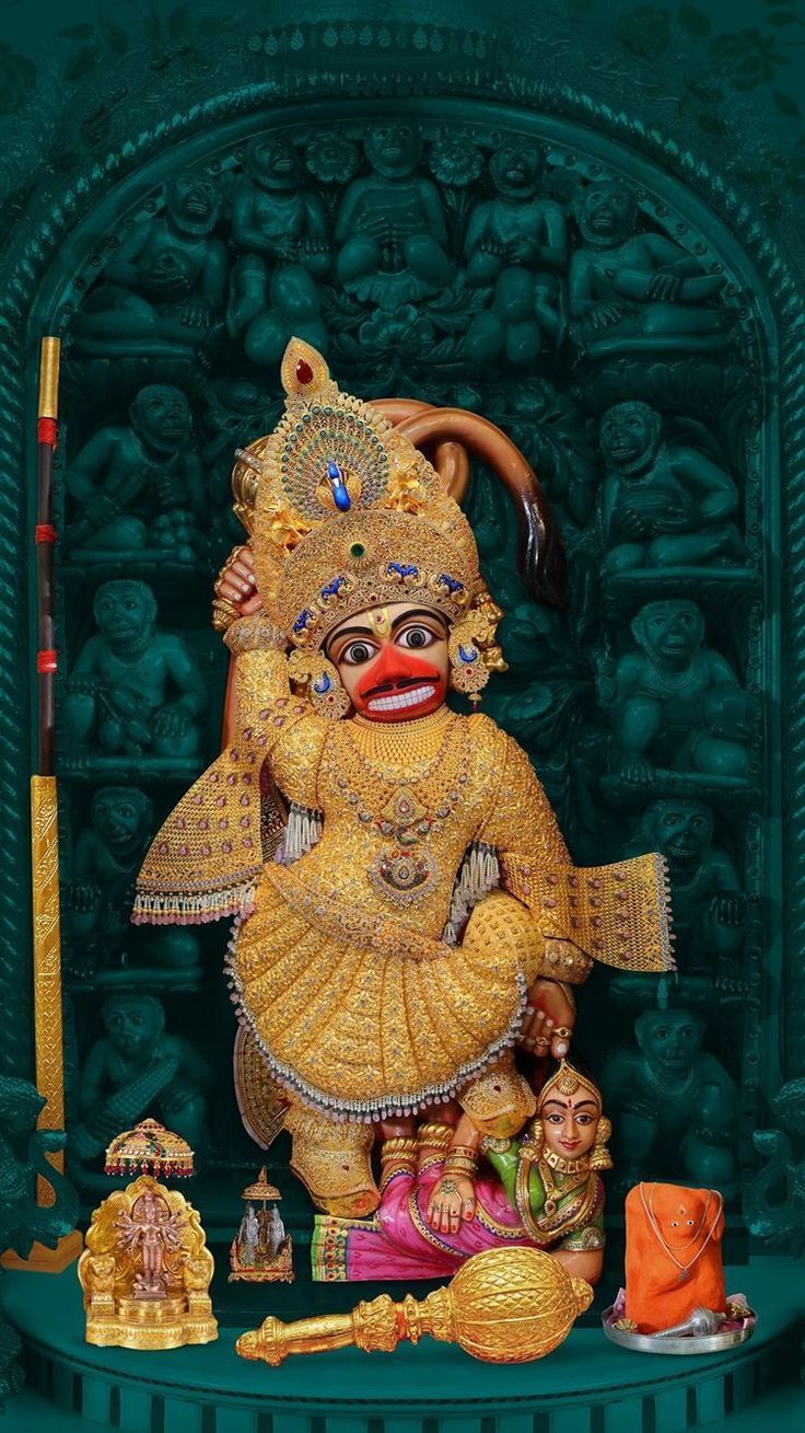 736x1309 Standing hanuman HD wallpaper. Sarangpur hanuman HD wallpaper 1080p, Lord hanuman wallpaper, Hanuman ji wallpaper