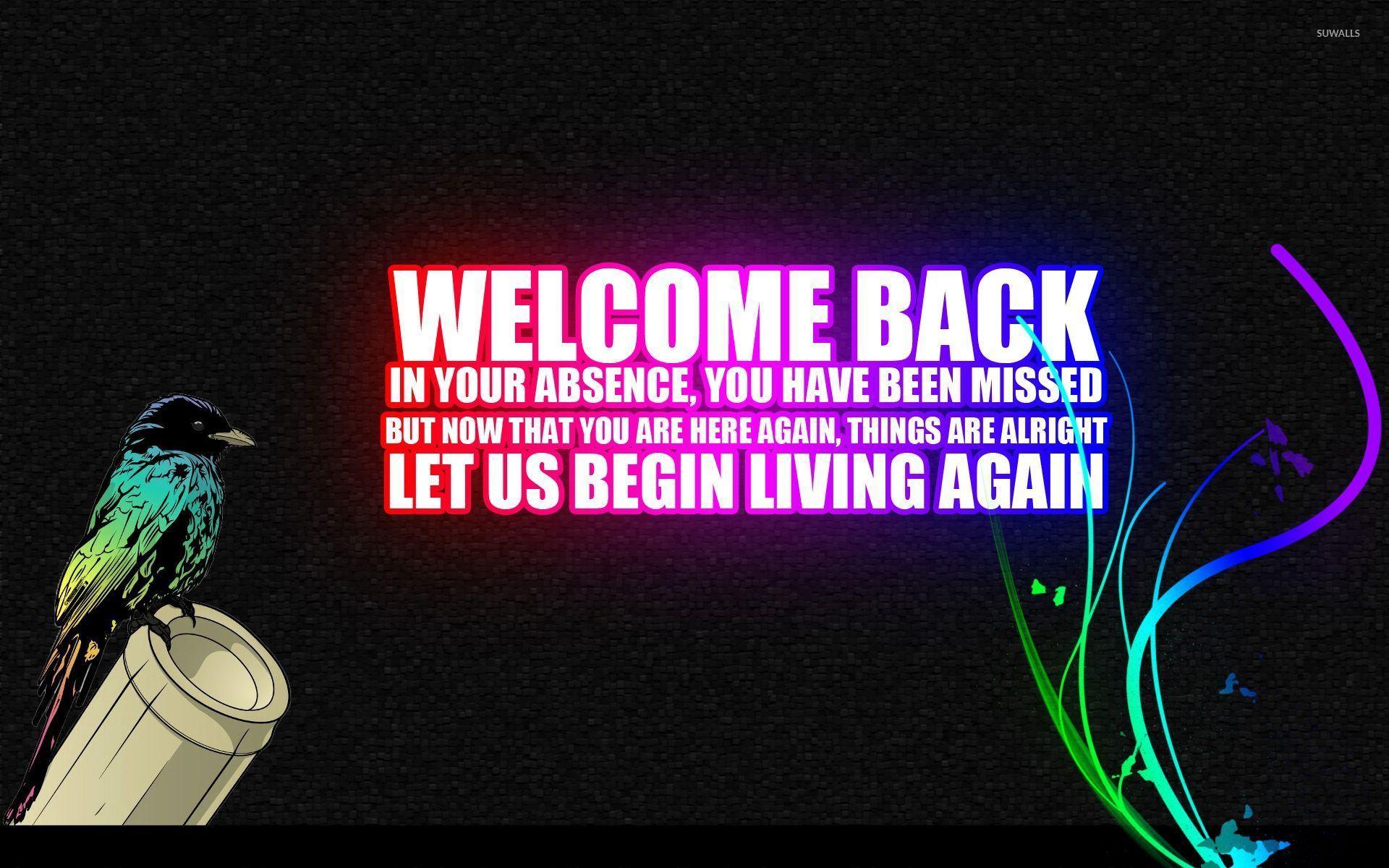 Welcome Back Wallpapers Top Free Welcome Back Backgrounds Wallpaperaccess