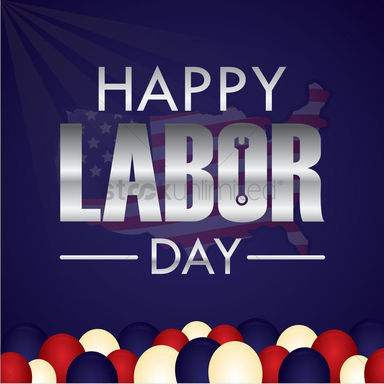 1300x1300 Happy labor day wallpaper Vector Image