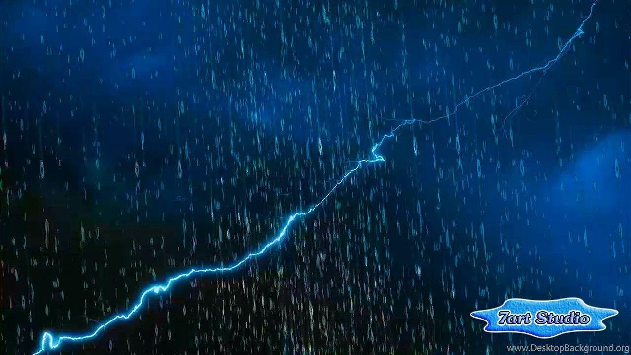 1280x720 Rainy Lightning Storm Screensaver & Animated Desktop