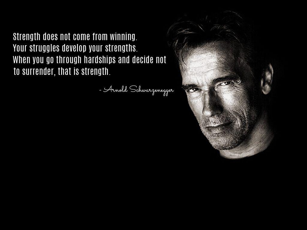 1024x768 Arnold Motivational Wallpaper