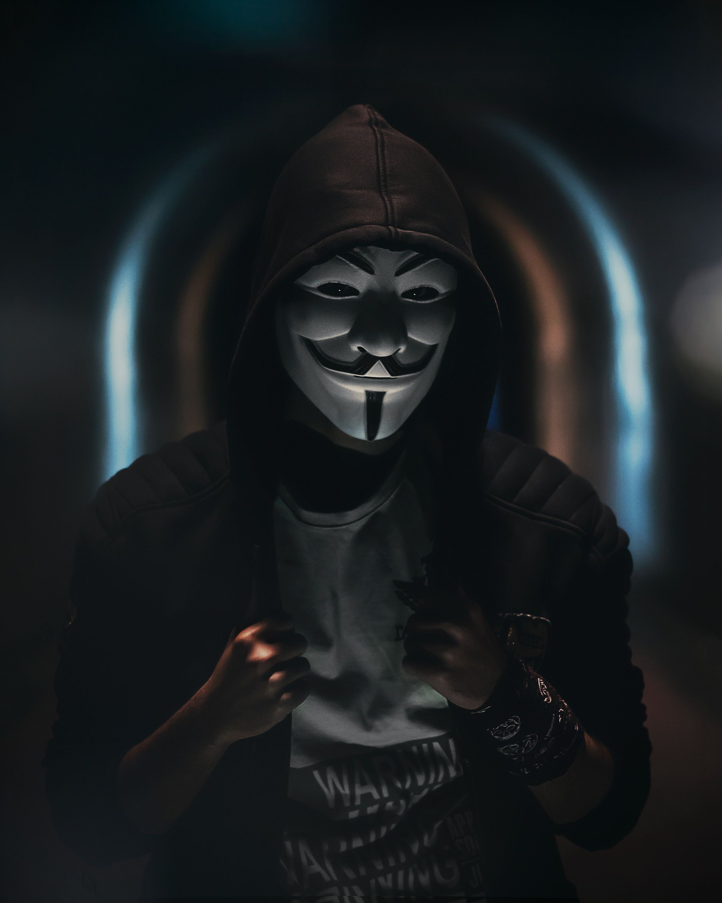 2500x3125 Mobile wallpaper: Dark, Hood, Anonymous