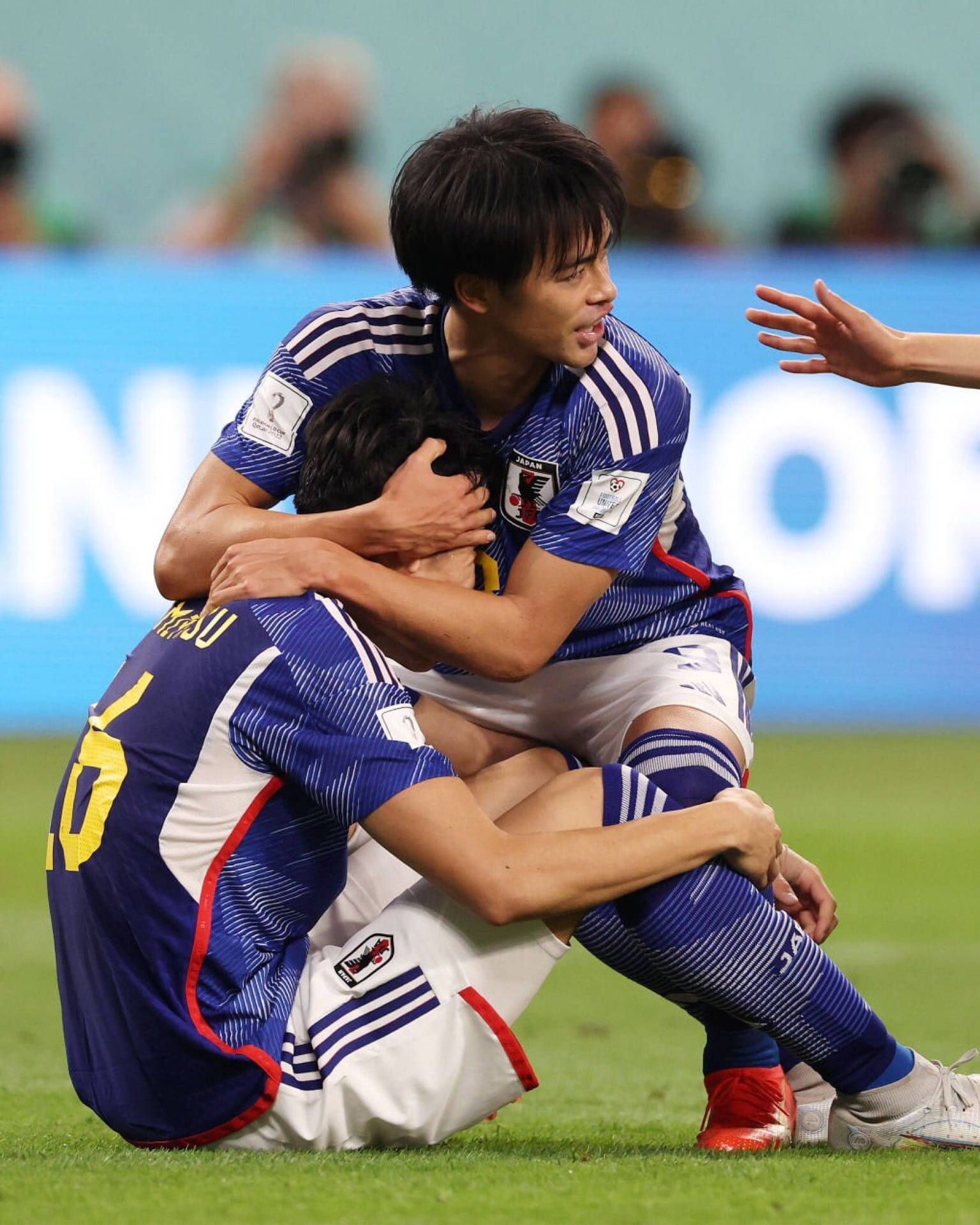 1536x1920 Download Mitoma Comforting Tomiyasu