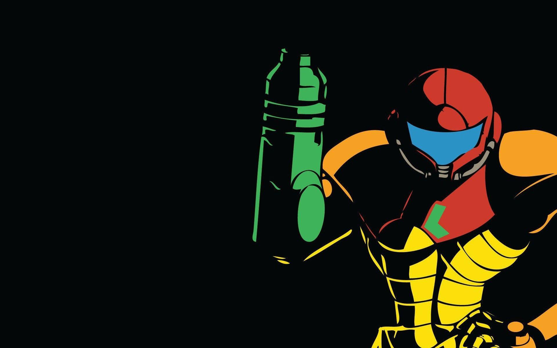 1920x1200 #video games, #minimalism, #Samus Aran, #Metroid
