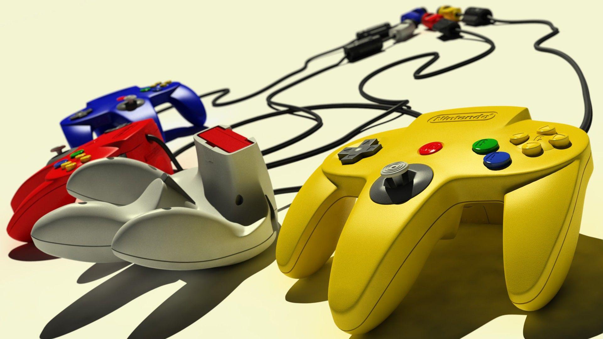 1920x1080 Nintendo Retro Games, Controllers Wallpaper HD