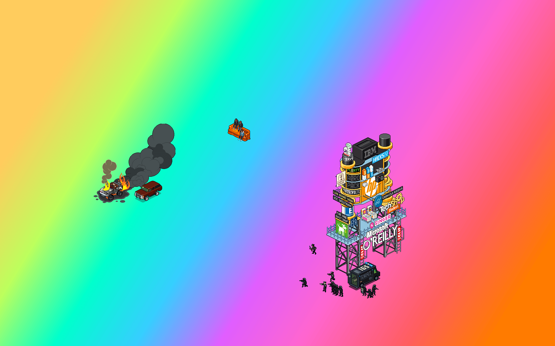 1920x1200 TechCredo. eBoy Pixel Art Wallpaper for Android