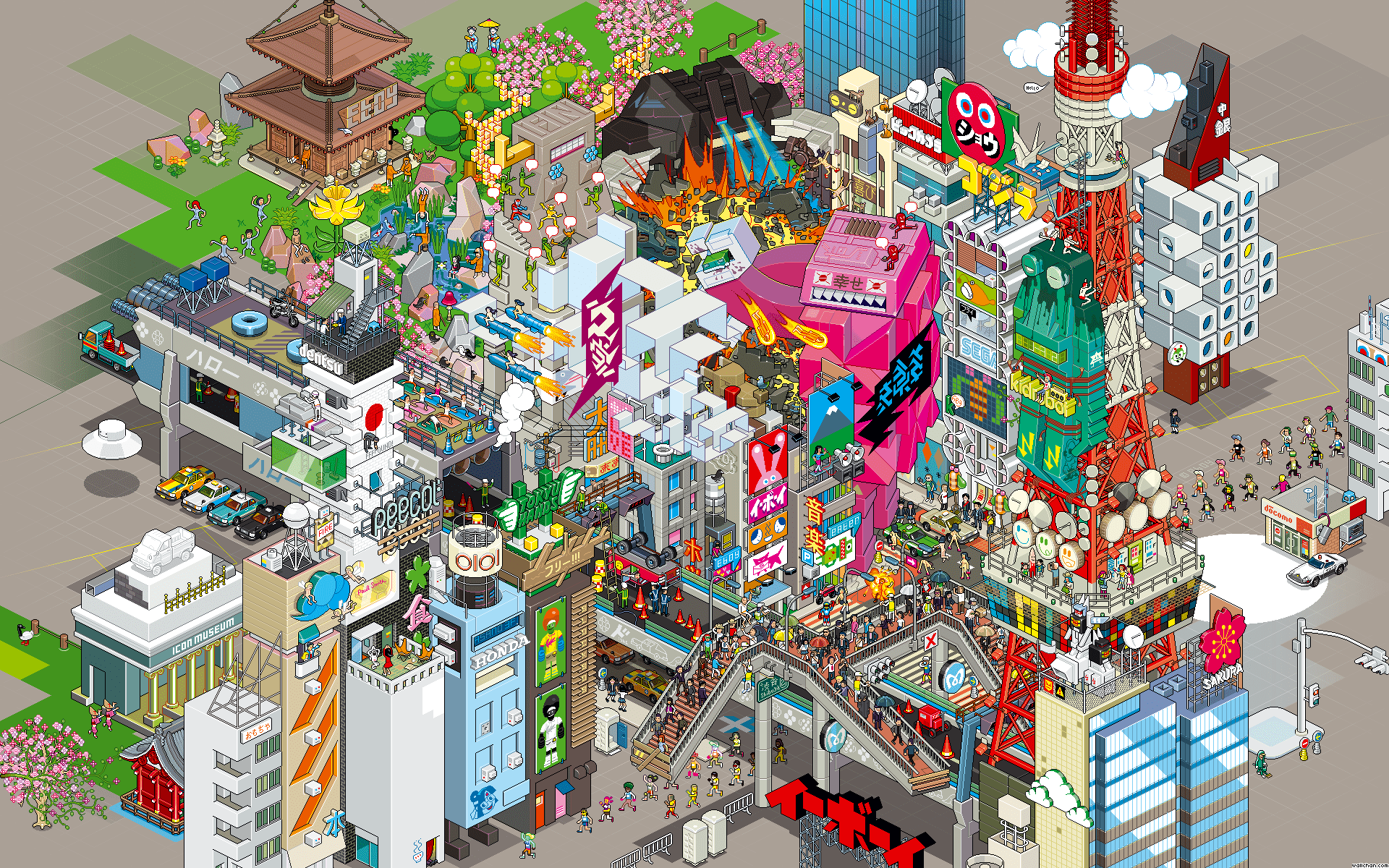 1920x1200 Eboy Wallpaper 766.07 Kb