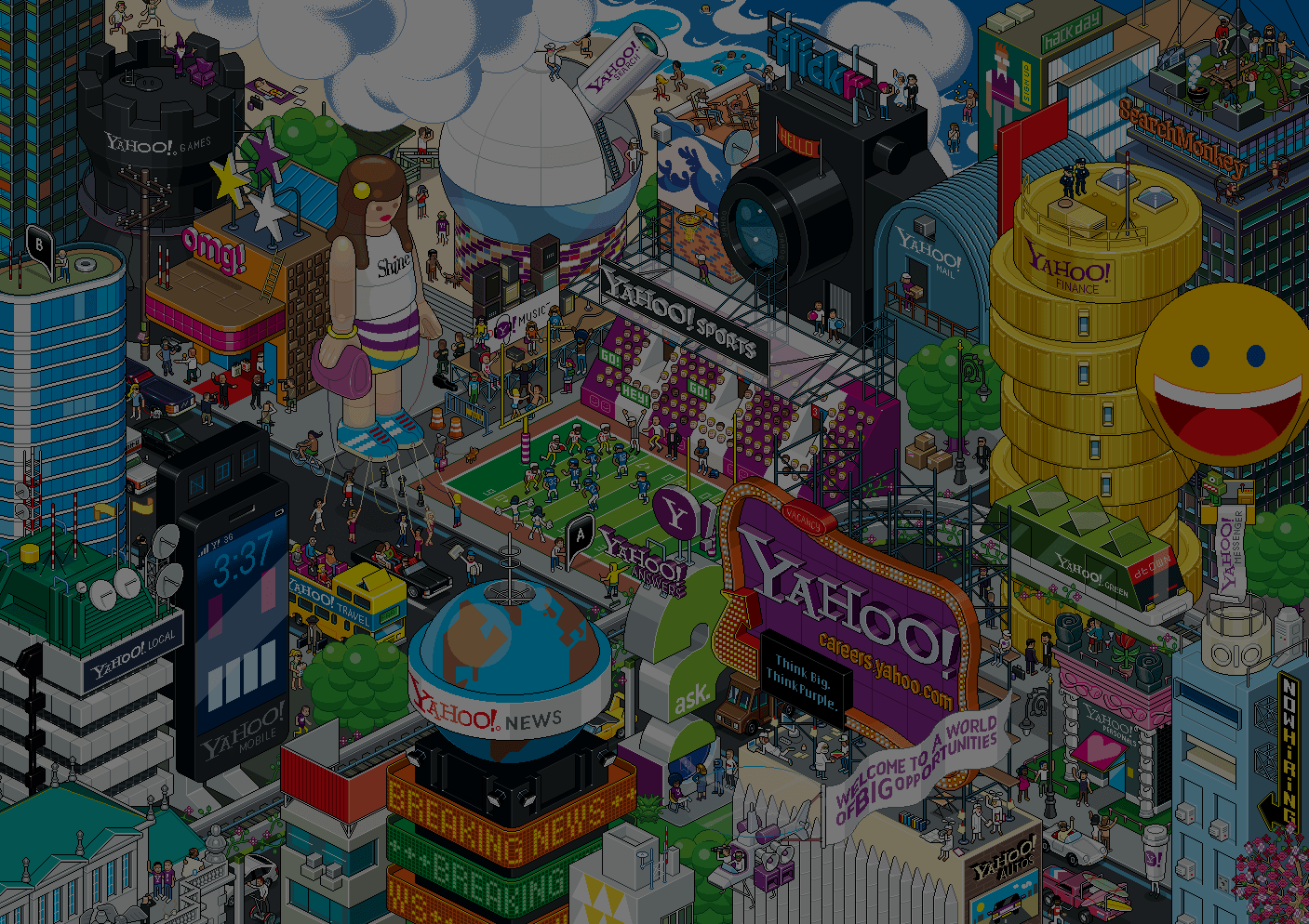 1407x994 TechCredo. eBoy Pixel Art Wallpaper for Android