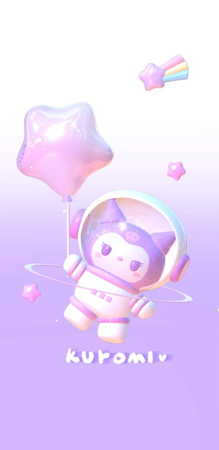 851x1748 Kuromi iPhone Wallpaper