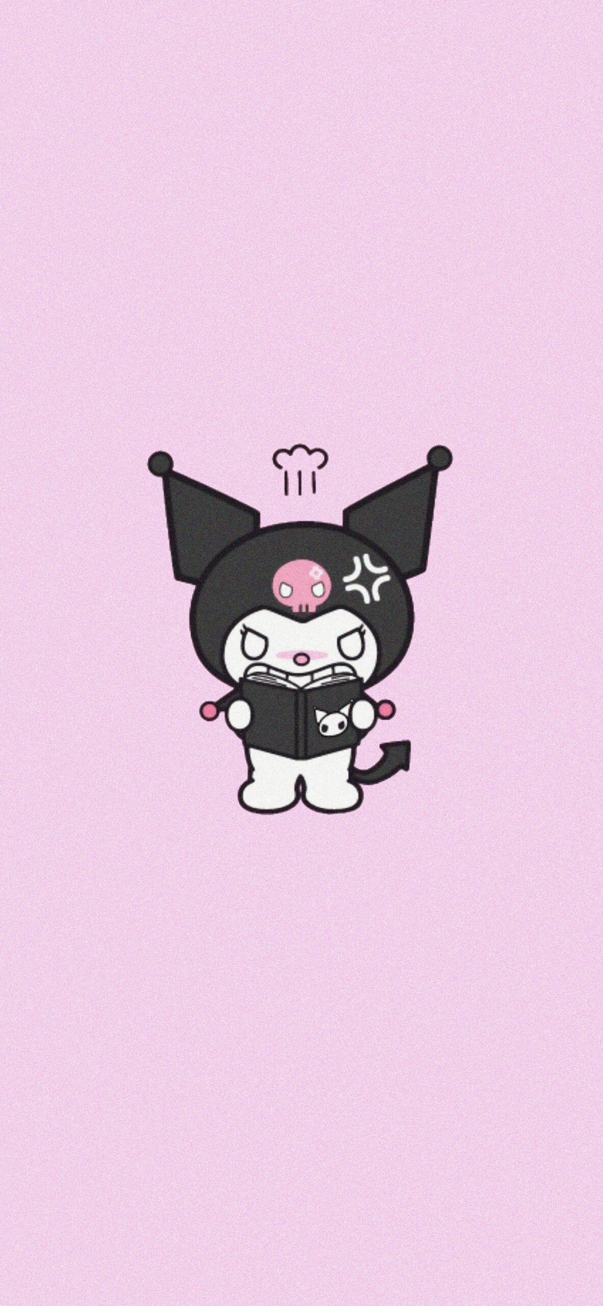 1183x2560 Kuromi Pink Wallpaper