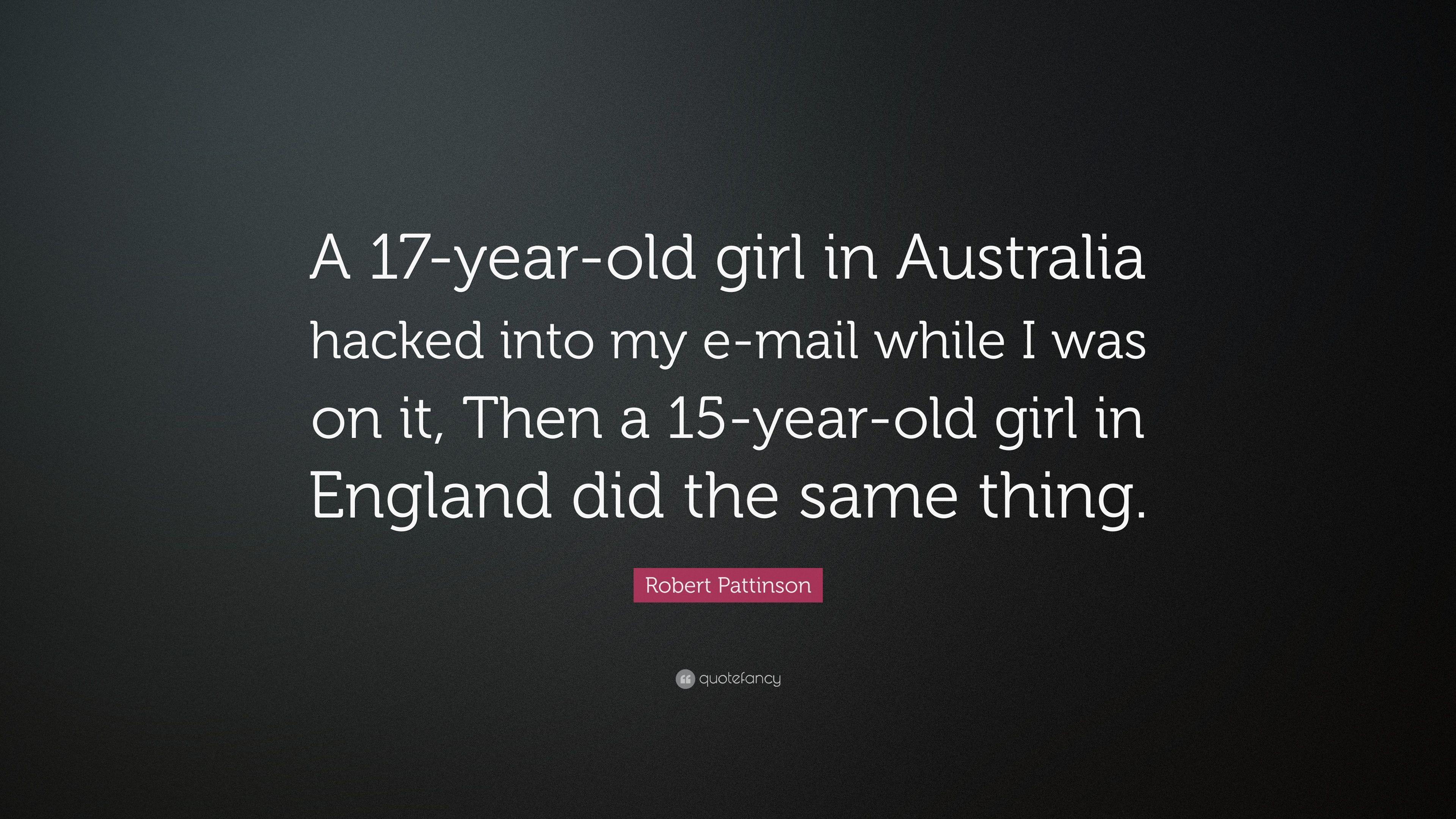3840x2160 Robert Pattinson Quote: “A 17 Year Old Girl In Australia