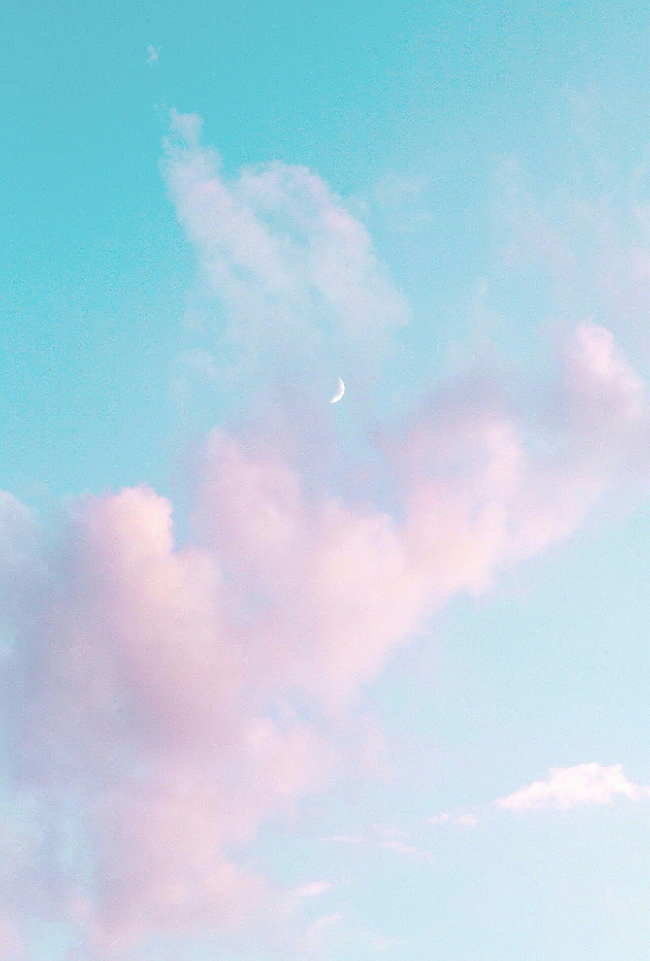 1280x1893 Pastel Blue And Pink Cloud Background 1920x1080