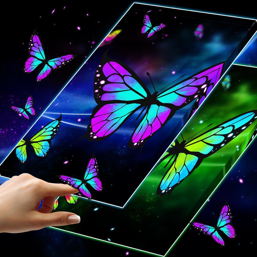 1080x1080 Butterfly Wallpaper 3D for Android
