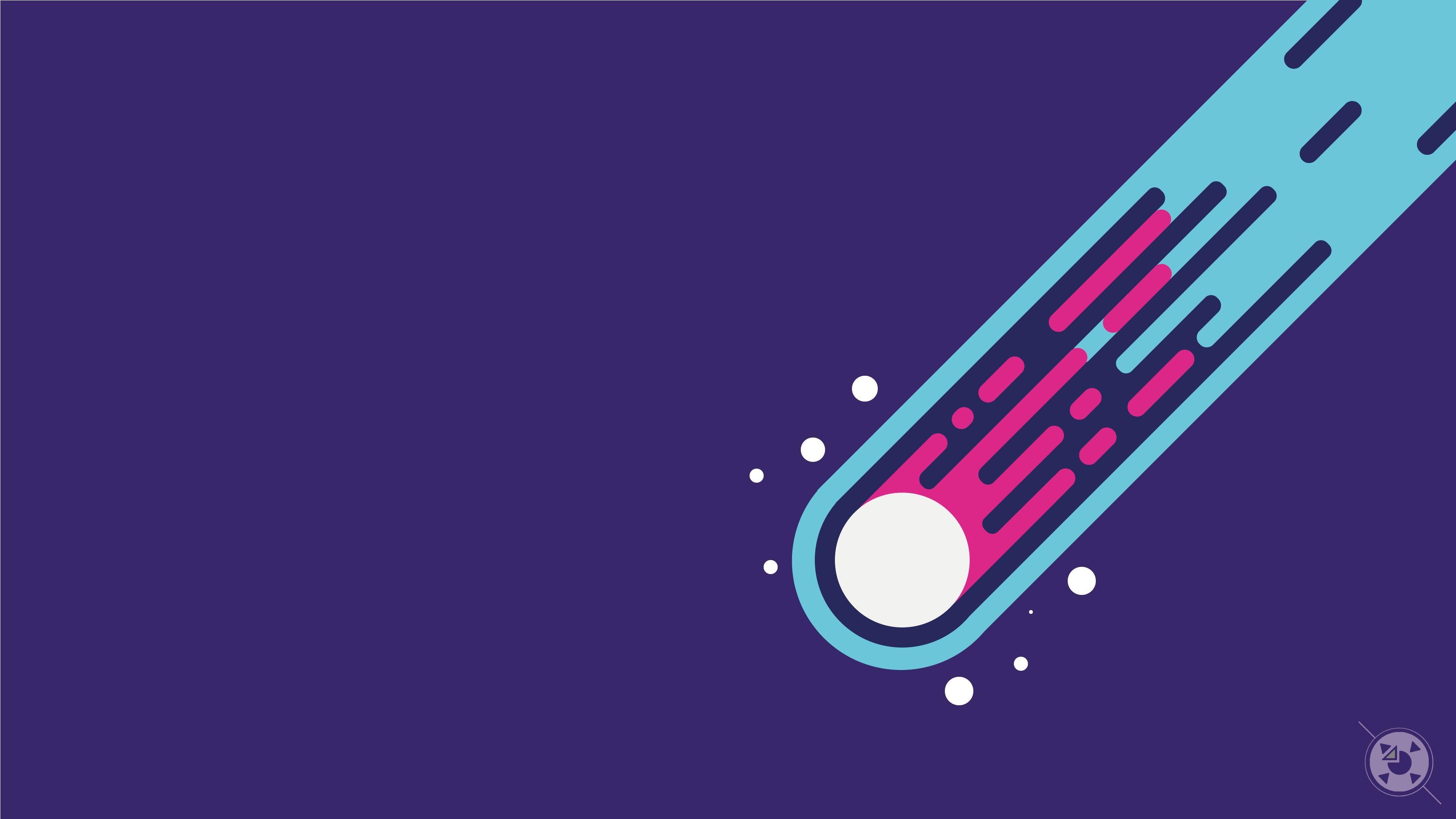 3840x2160 vector, Circle, Space, Comet Wallpaper HD / Desktop