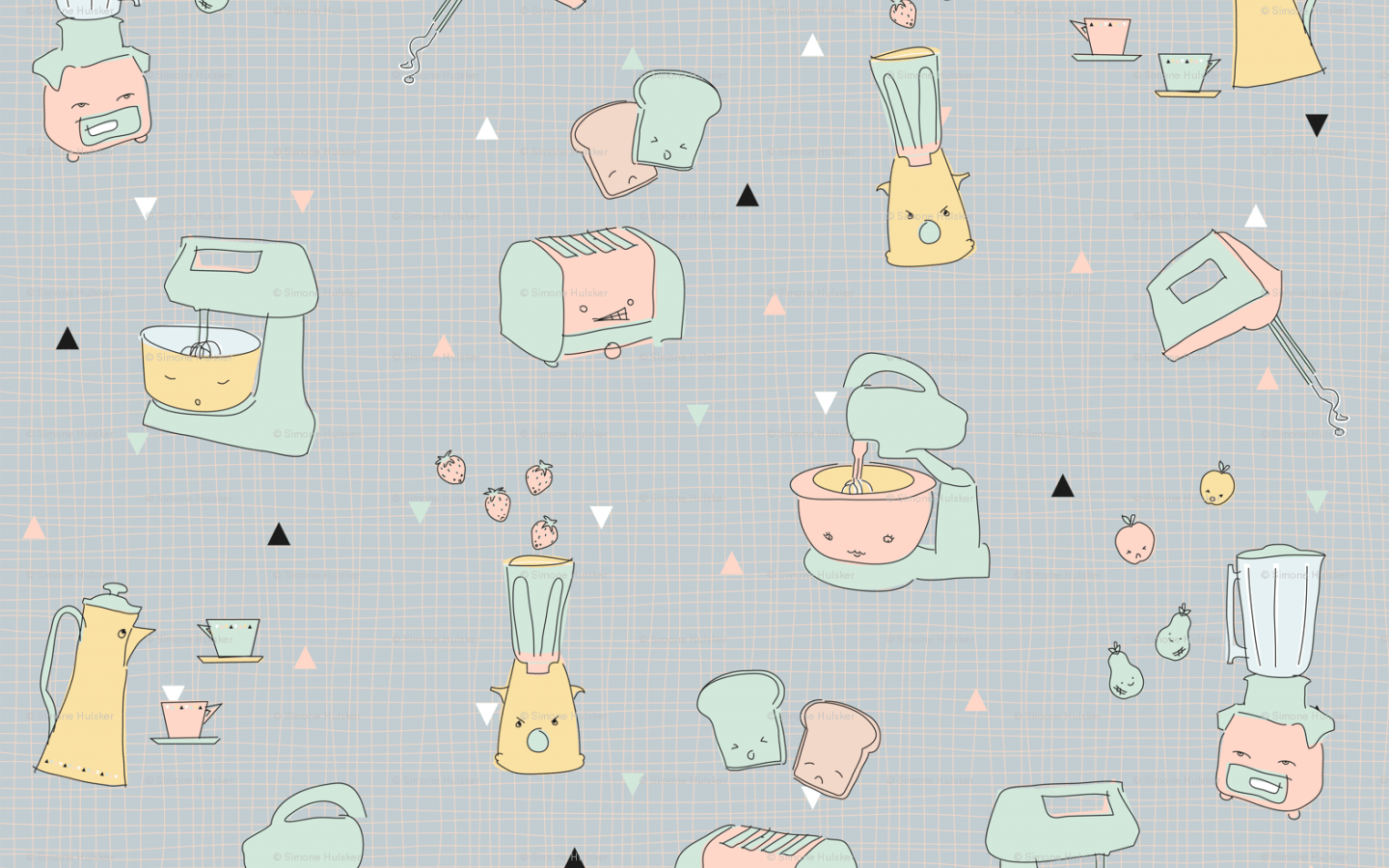 1440x900 Free download 50s Wallpaper 50s kitchen devices gone mad