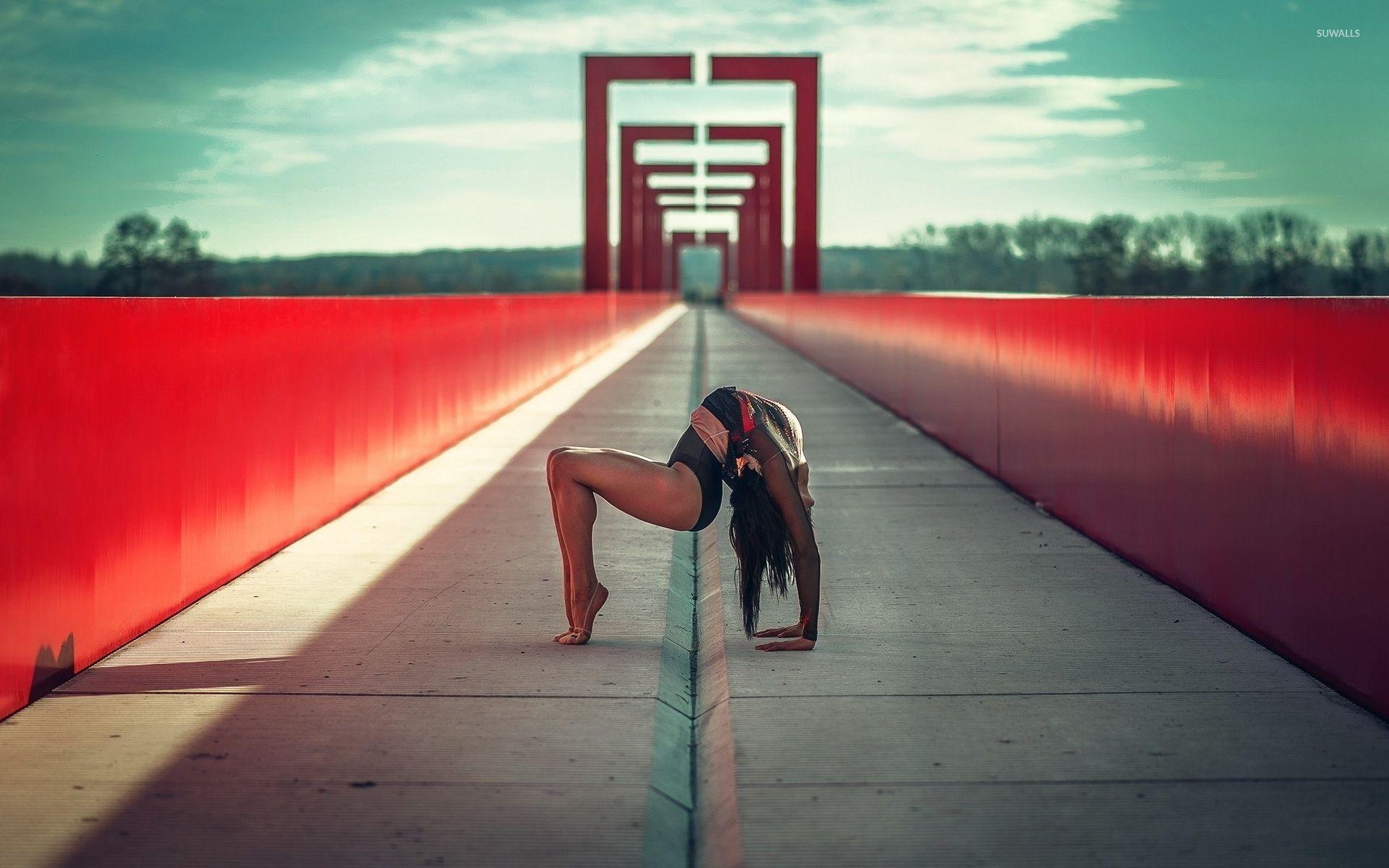 1920x1200 Gymnast on a bridge wallpaper wallpaper