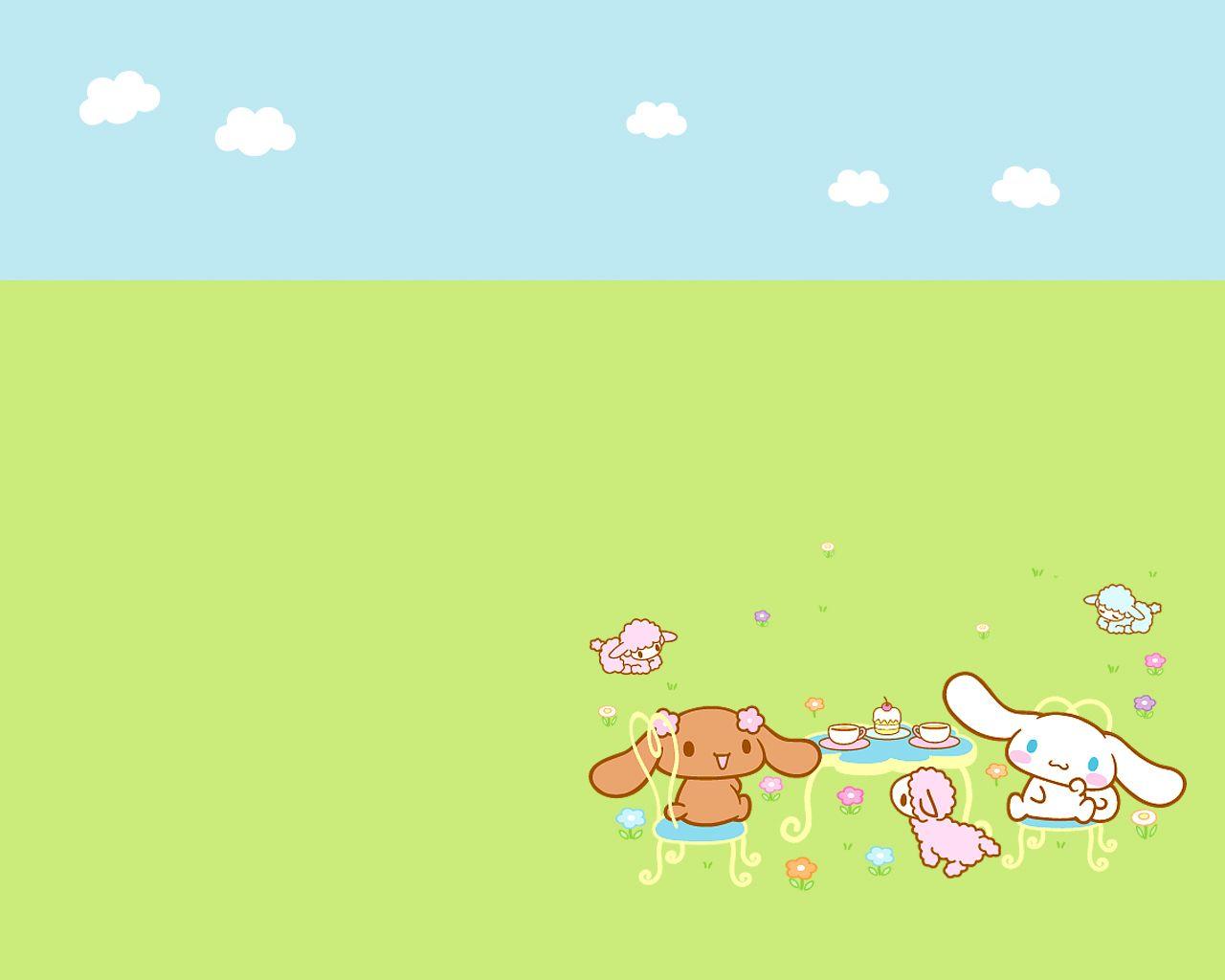 Cinnamoroll Wallpaper 4K Neon Purple background 11697