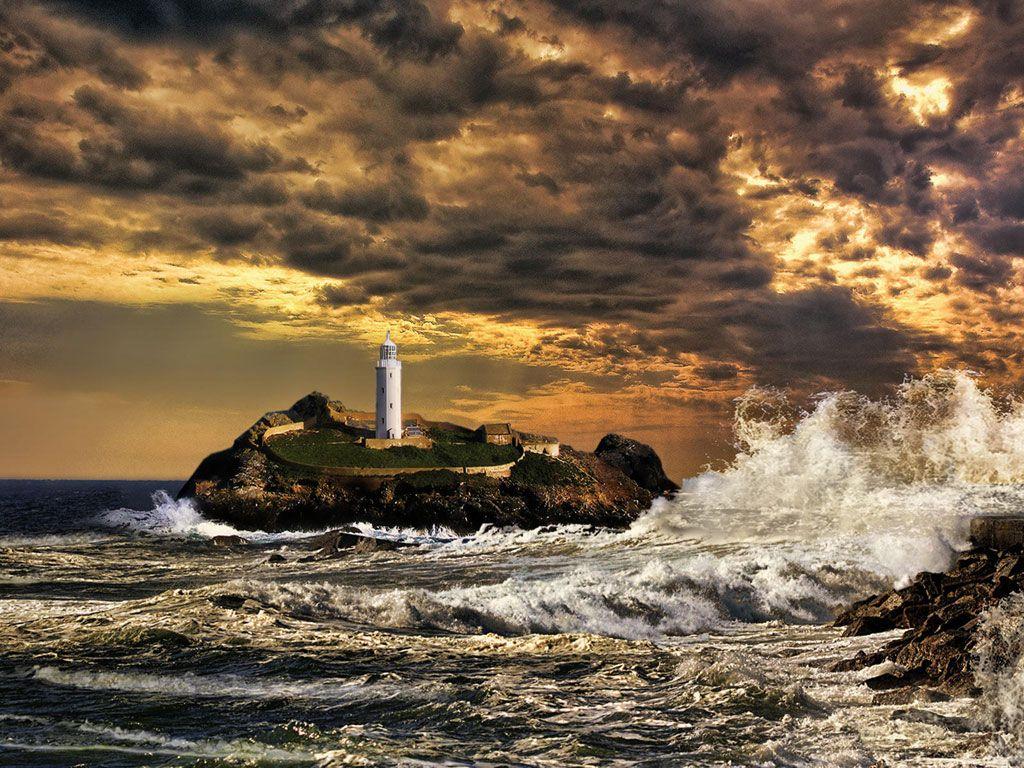 1024x768 Tải xuống miễn phí Nhiếp ảnh thẩm mỹ Cape Lighthouse lãng mạn