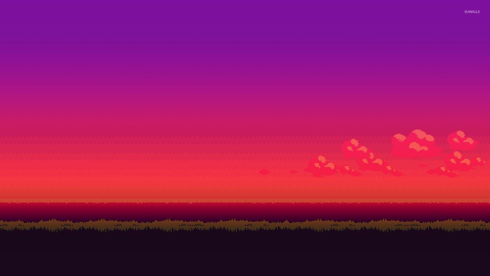 1920x1080 Purple Sunset hình nền