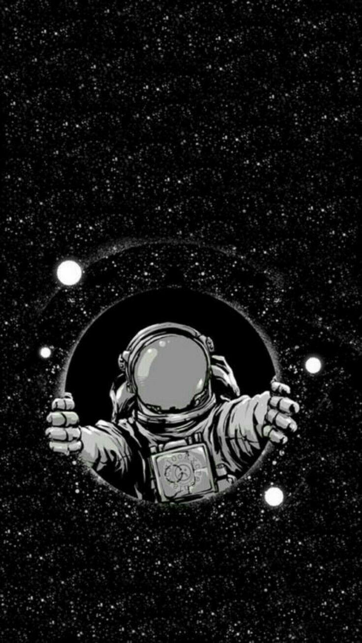 Aesthetic Astronaut Wallpaper