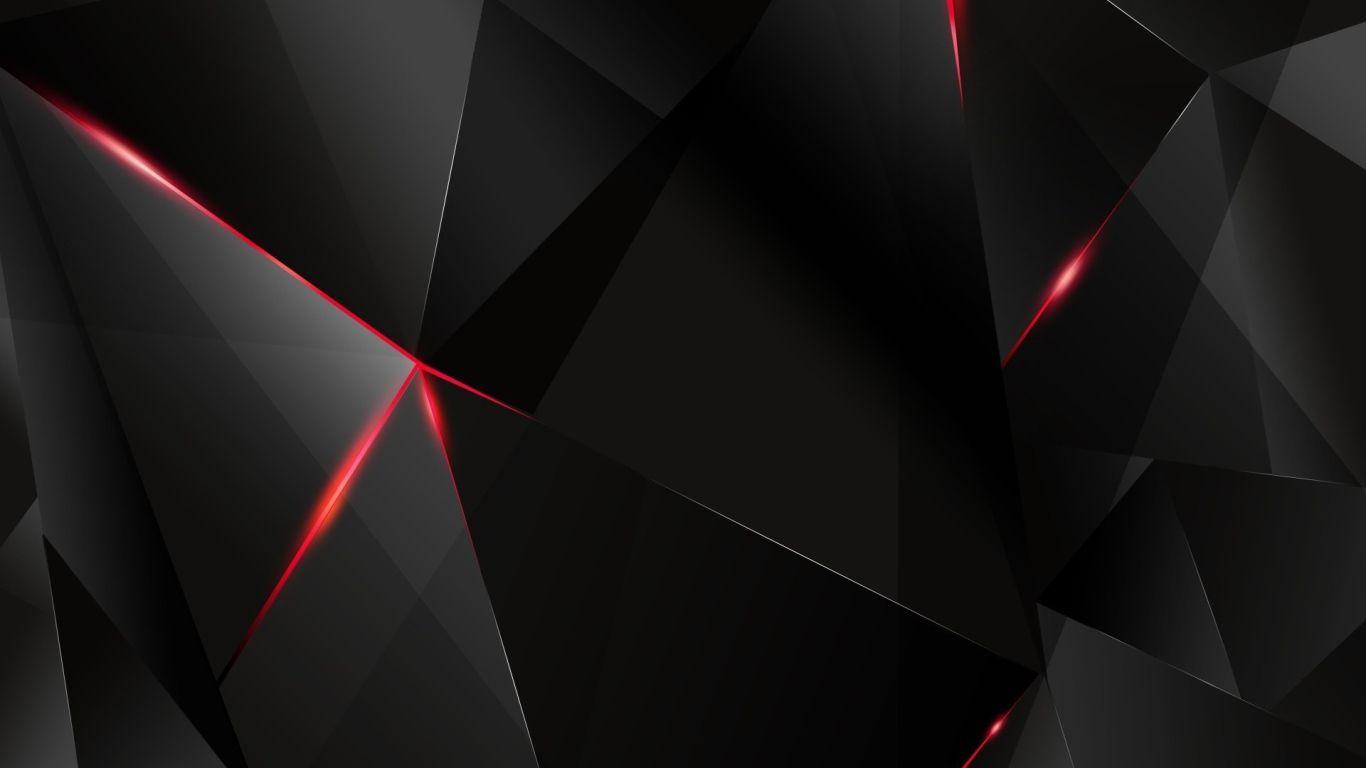1366x768 Black cubism Desktop wallpaper 1366x768