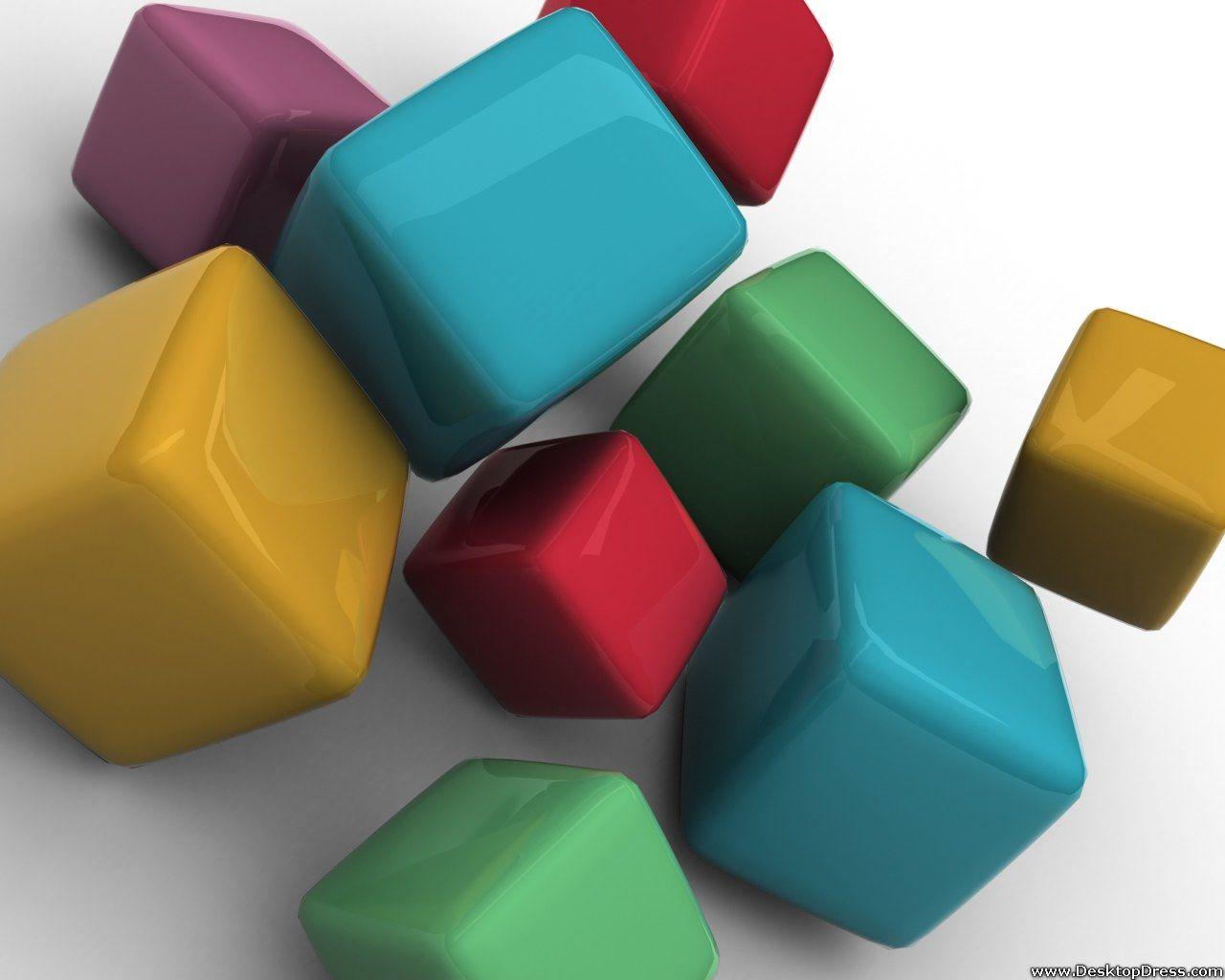 1280x1024 Desktop Wallpaper 3D Background Cubism