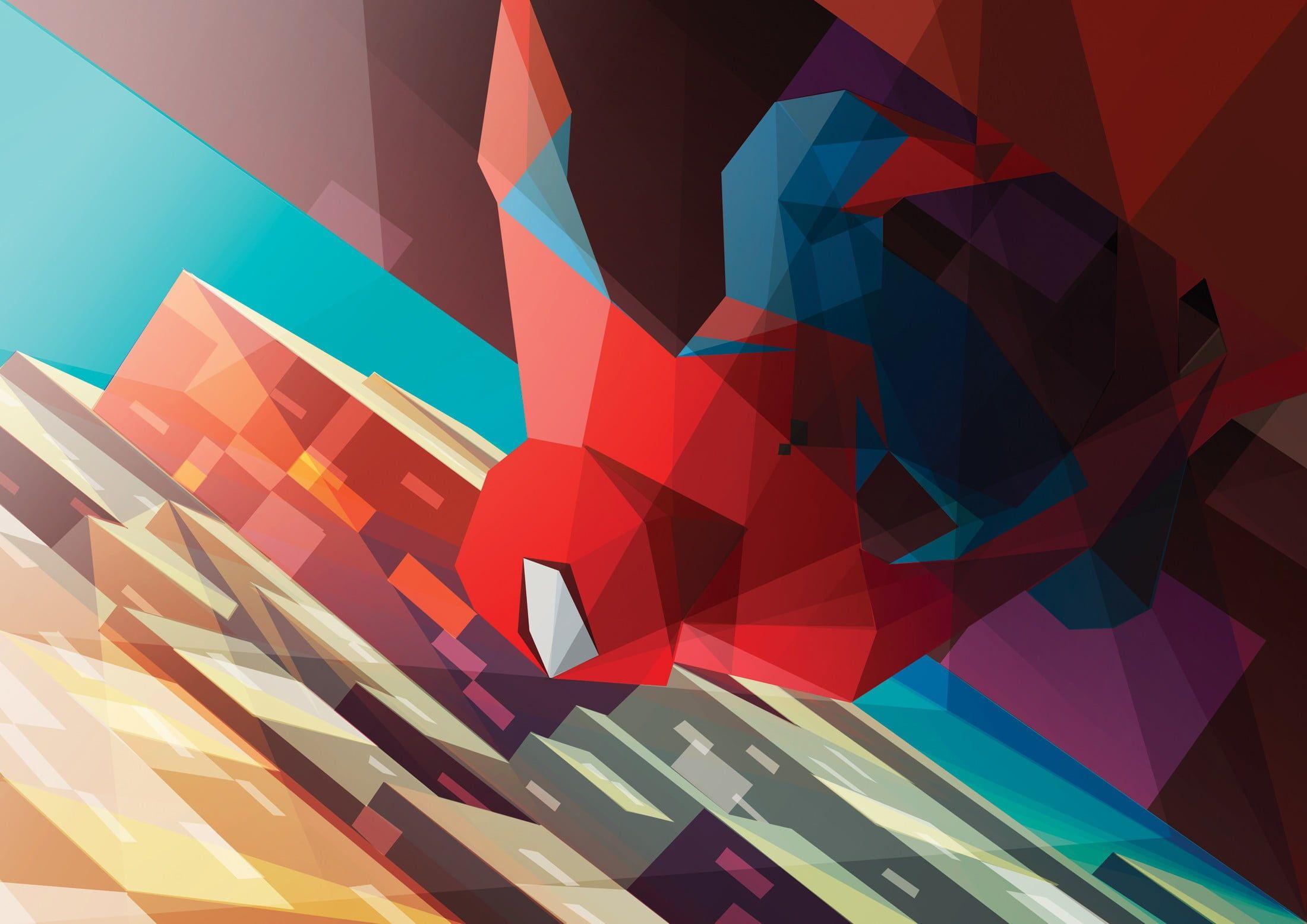 2200x1556 Spider Man Cubist Artwork HD Wallpaper