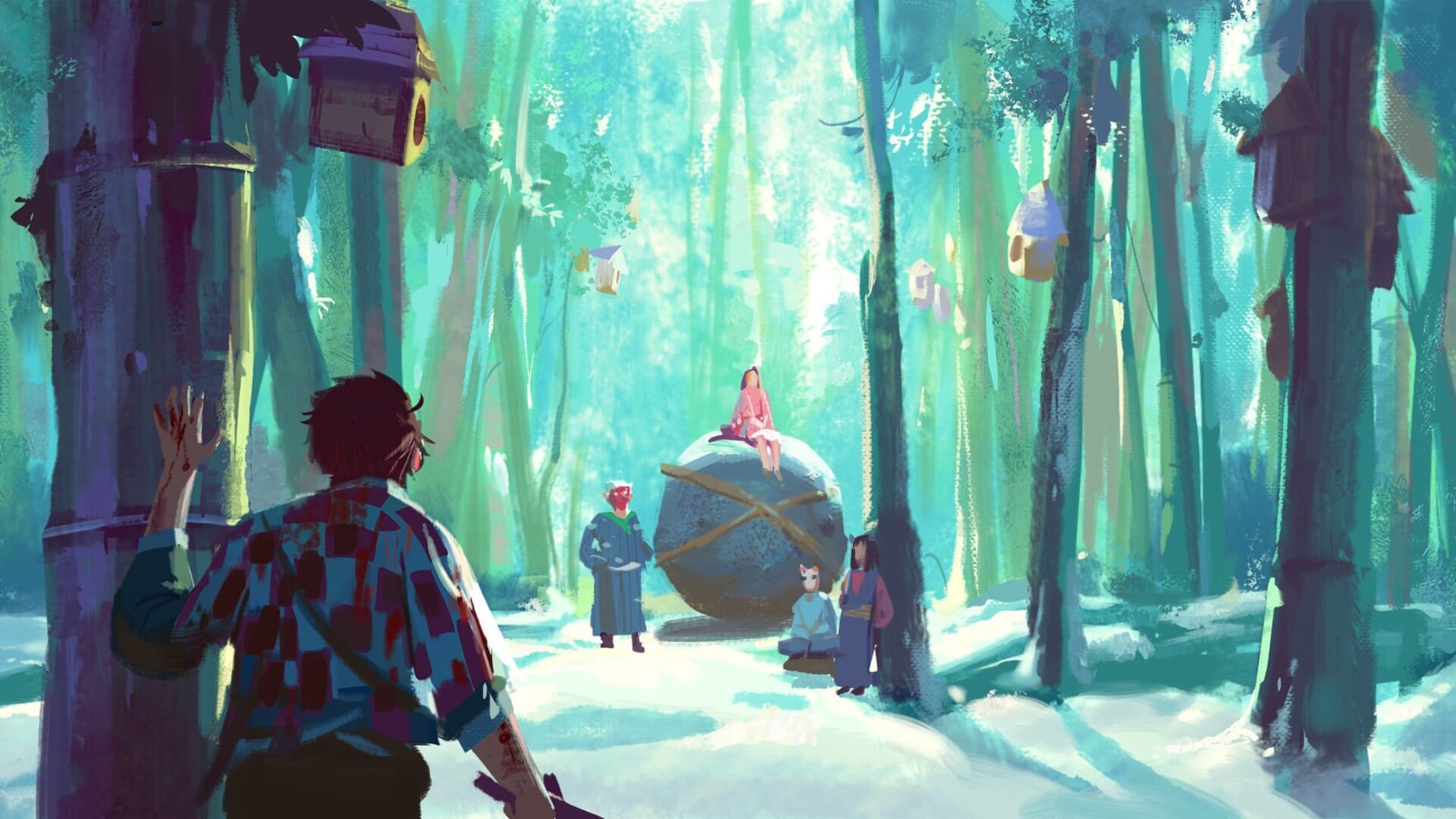 1920x1080 Demon Slayer Laptop Wallpaper