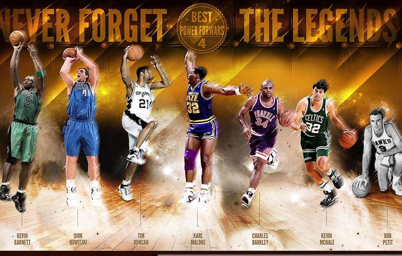 1332x850 Wallpaper Sport, Basketball, NBA, Kevin Garnett, Dirk Nowitzki