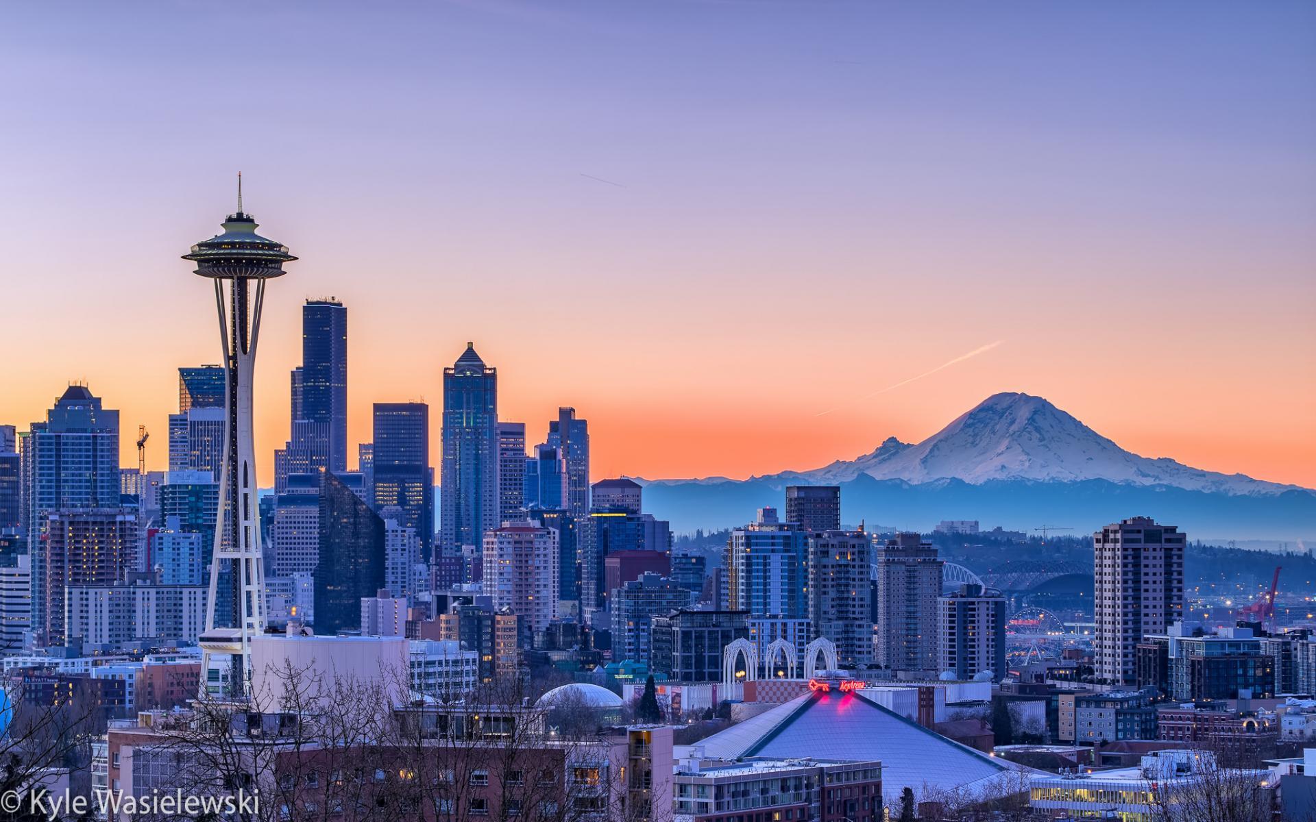 Seattle Sunset Wallpapers - Top Free Seattle Sunset Backgrounds ...