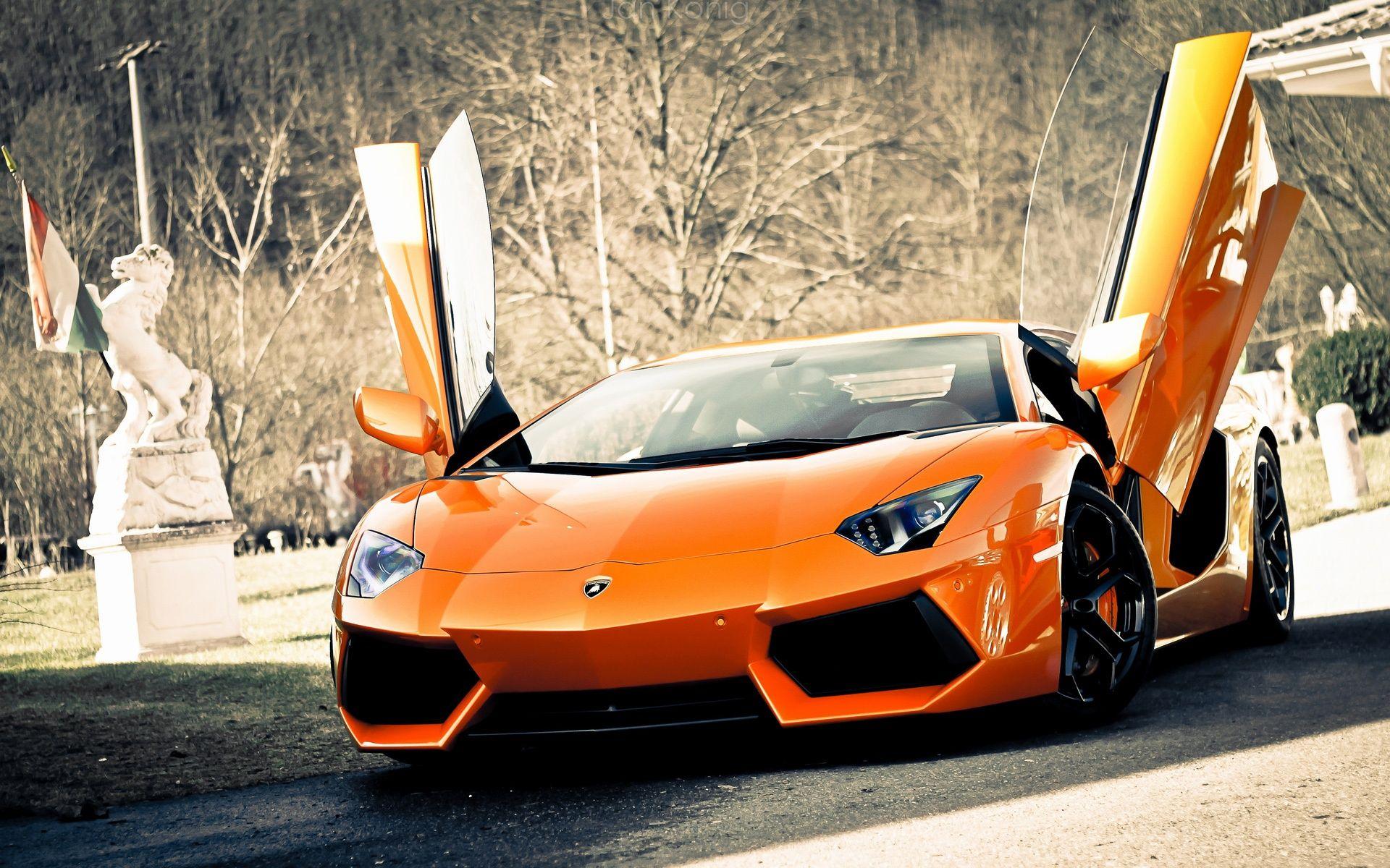 1920x1200 Orange Lambo Aventador