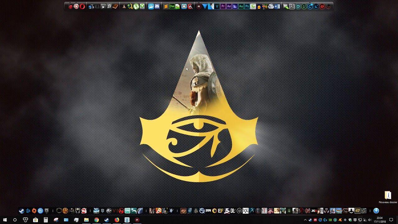 1280x720 [4K Wallpaper Engine's Creed Origins : Interactive Logo