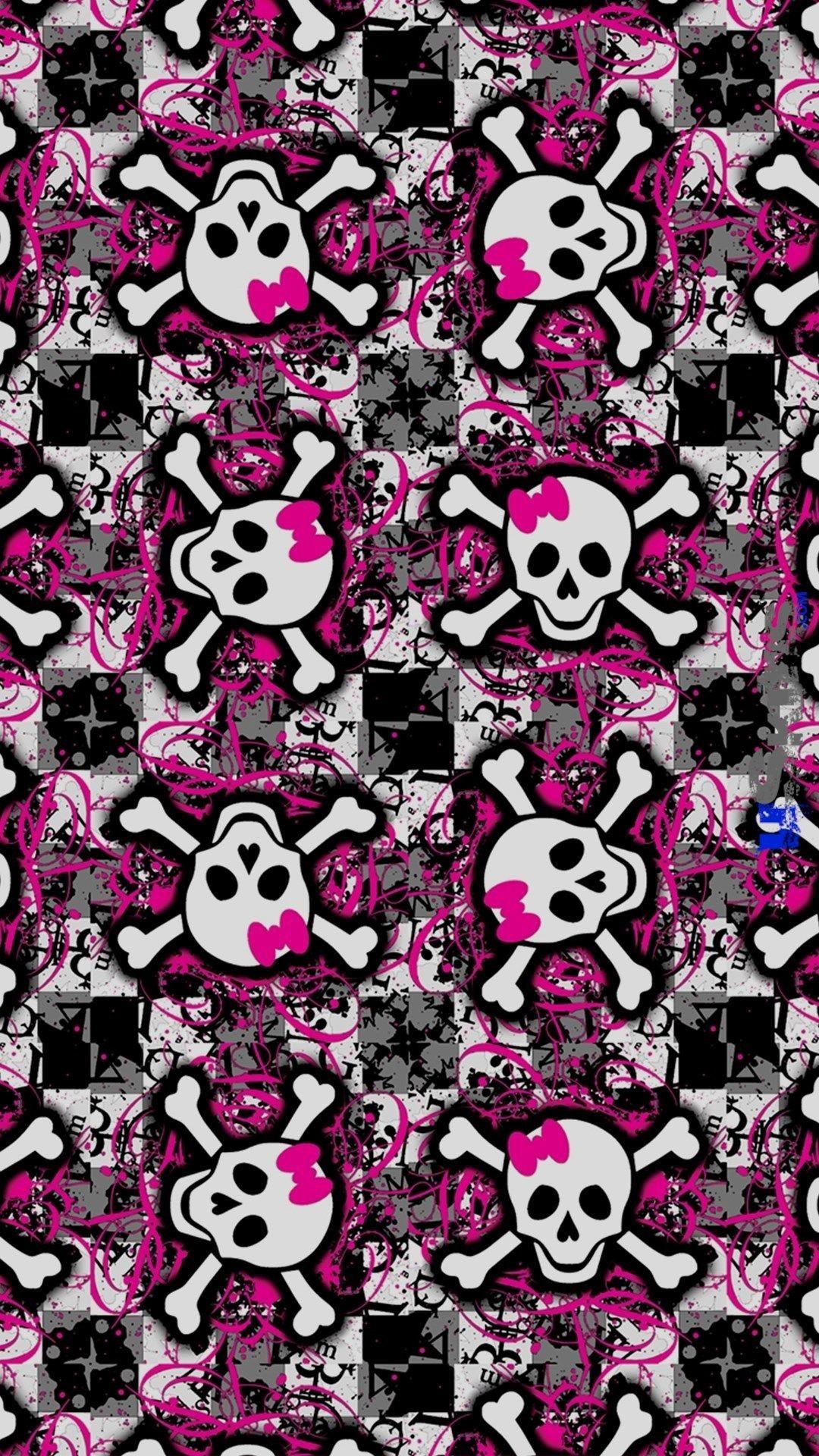 Pink Skull wallpaper by lesley5000  Download on ZEDGE  1d8e