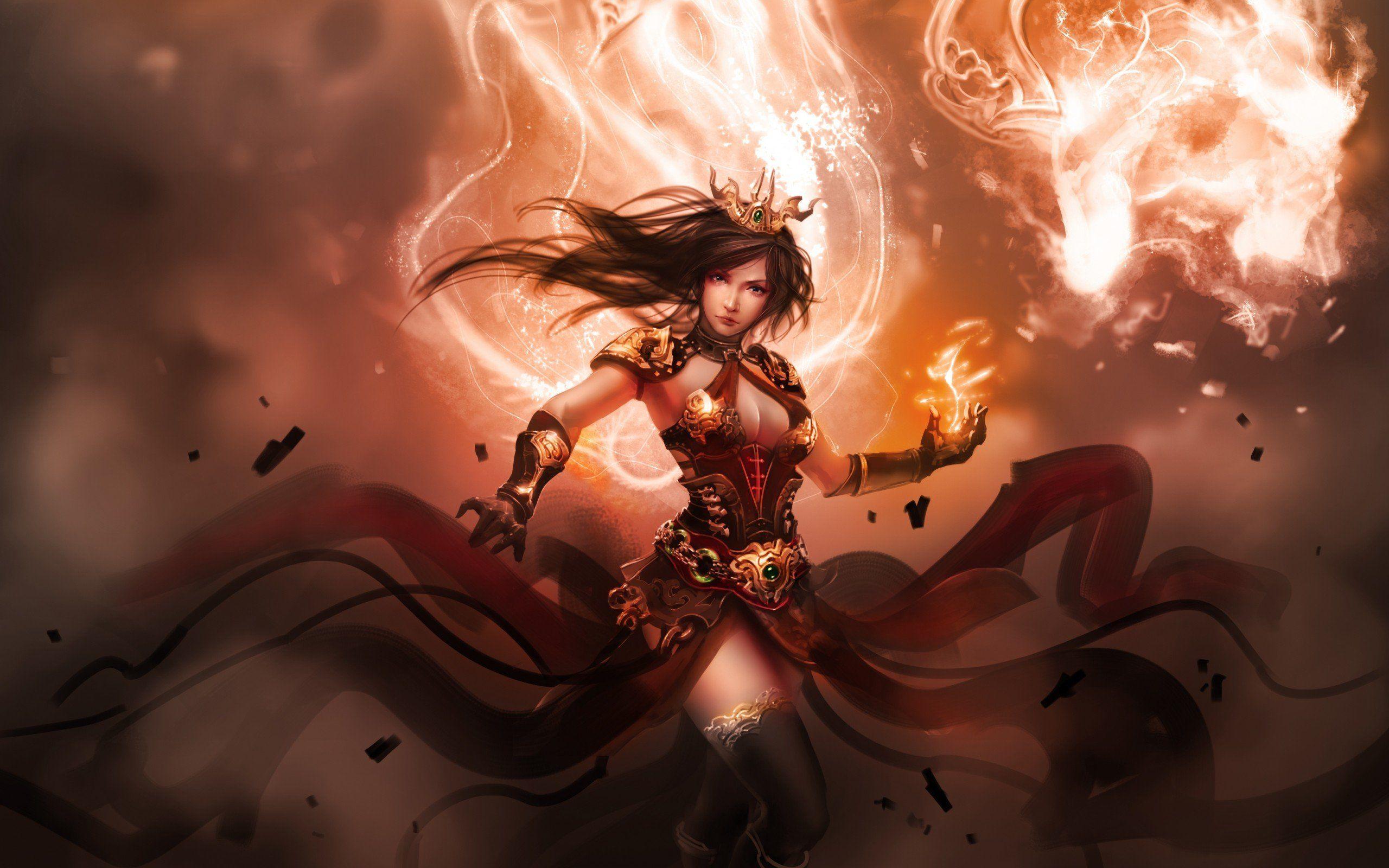 2560x1600 fantasy, Girl, Power Wallpaper HD / Desktop and Mobile Background