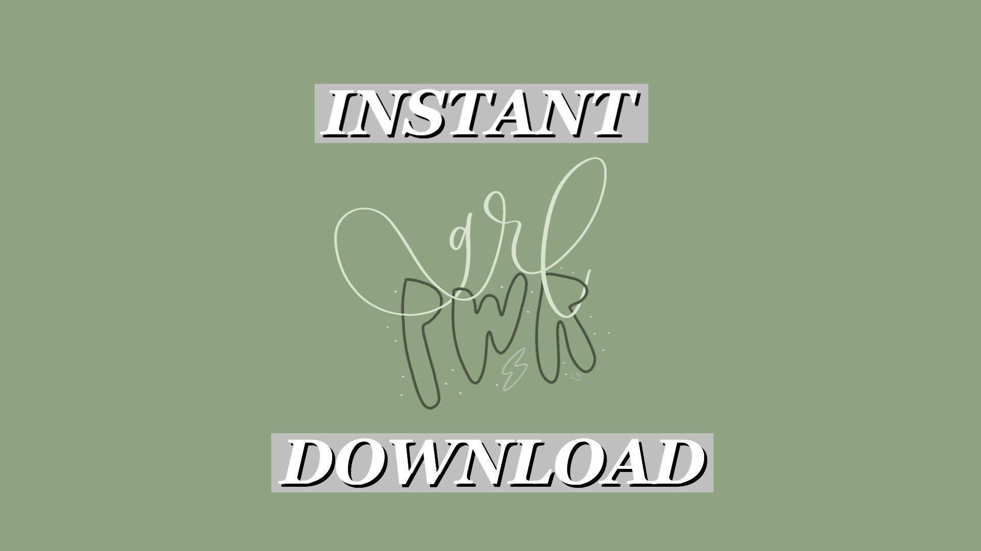 1920x1080 GRL PWR Desktop Background Instant Download Wallpaper