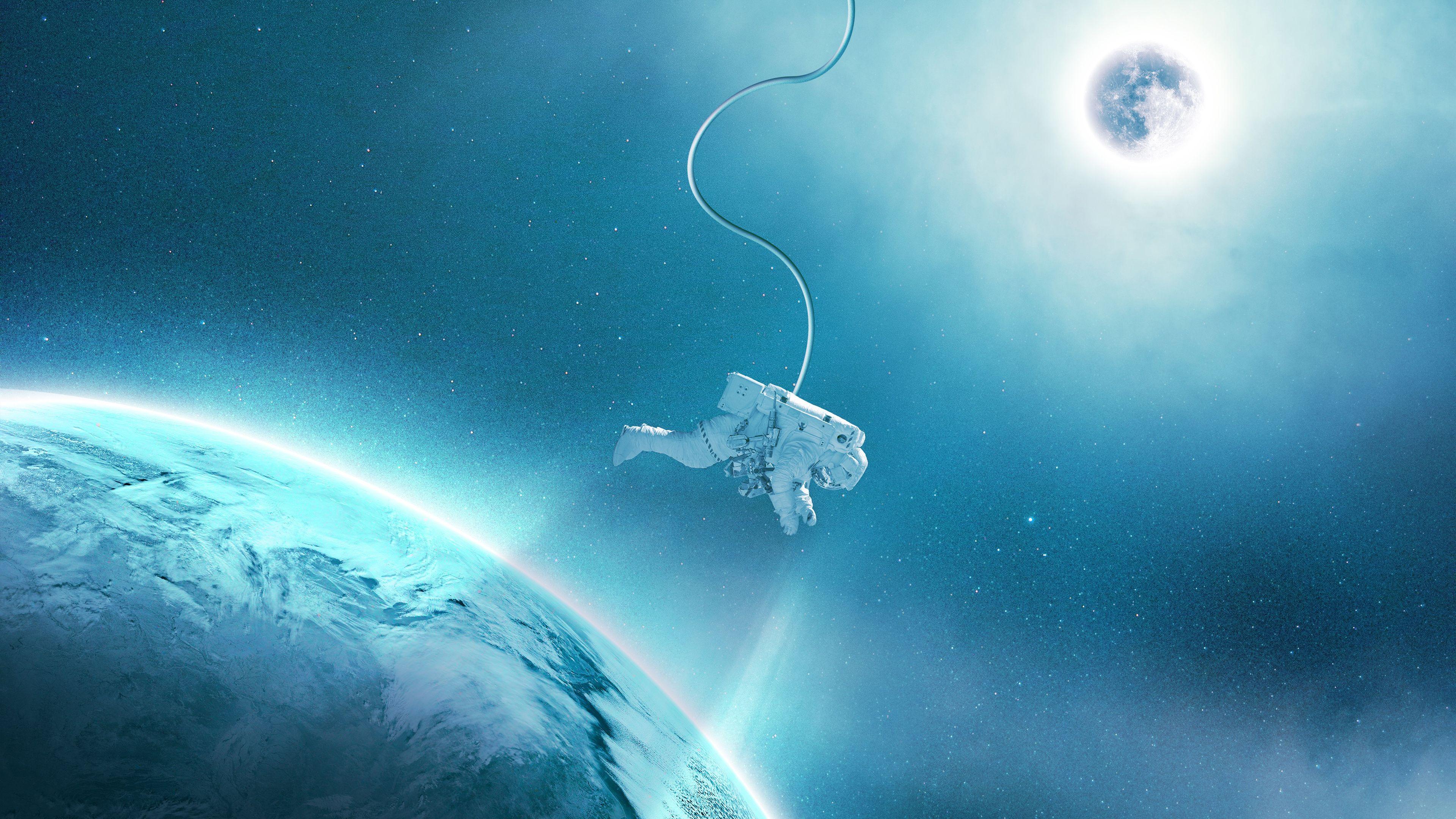 3840x2160 Astronaut in Space 4K Wallpaper