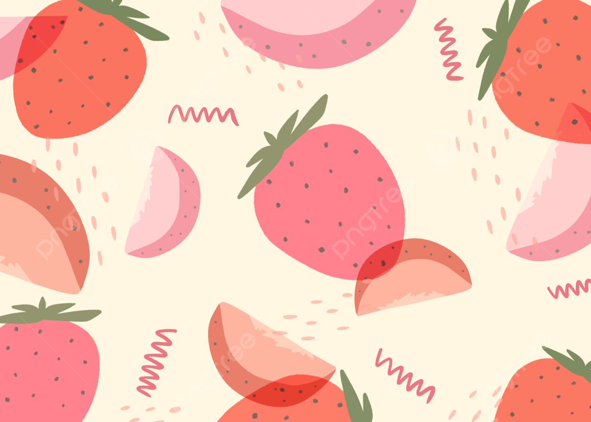 1200x857 Red Watercolor Strawberry Fruit