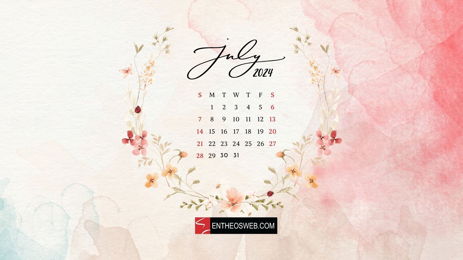 1920x1080 July 2024 Desktop Wallpaper Calendar