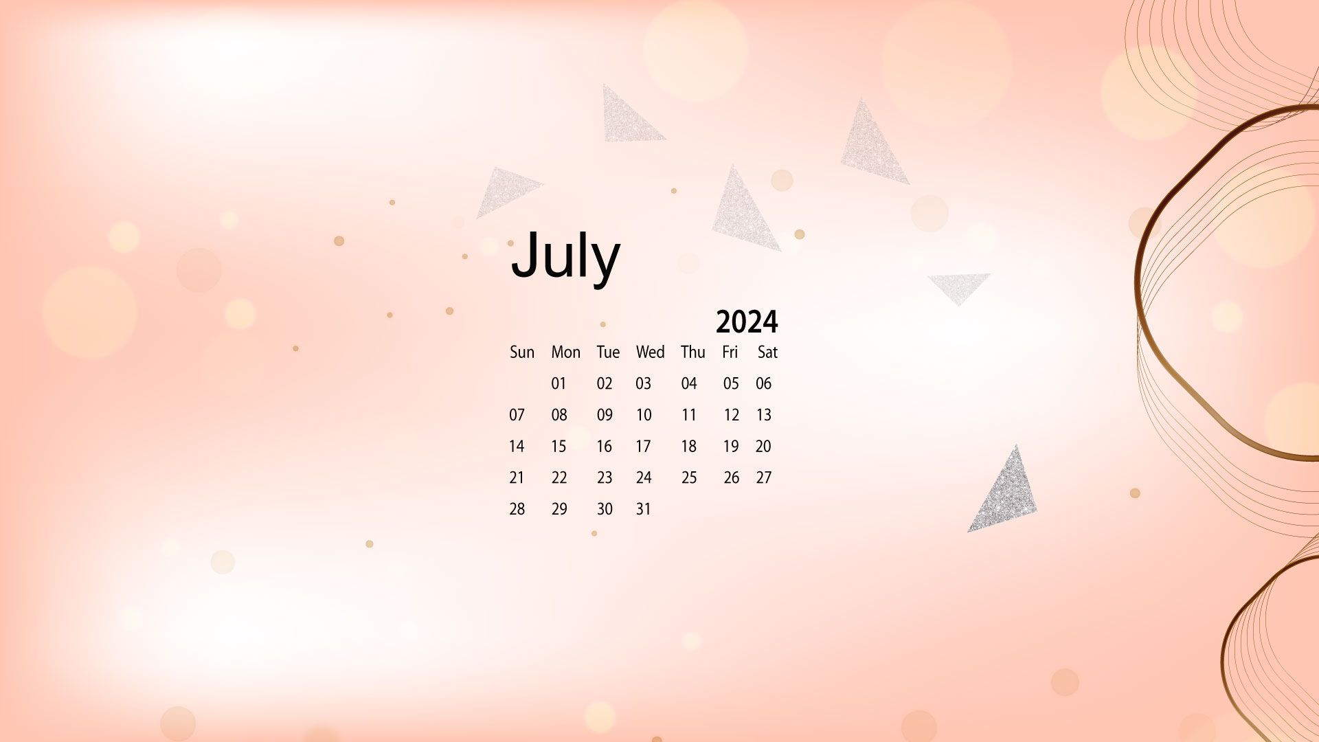 1920x1080 July 2024 Desktop Wallpaper Calendar