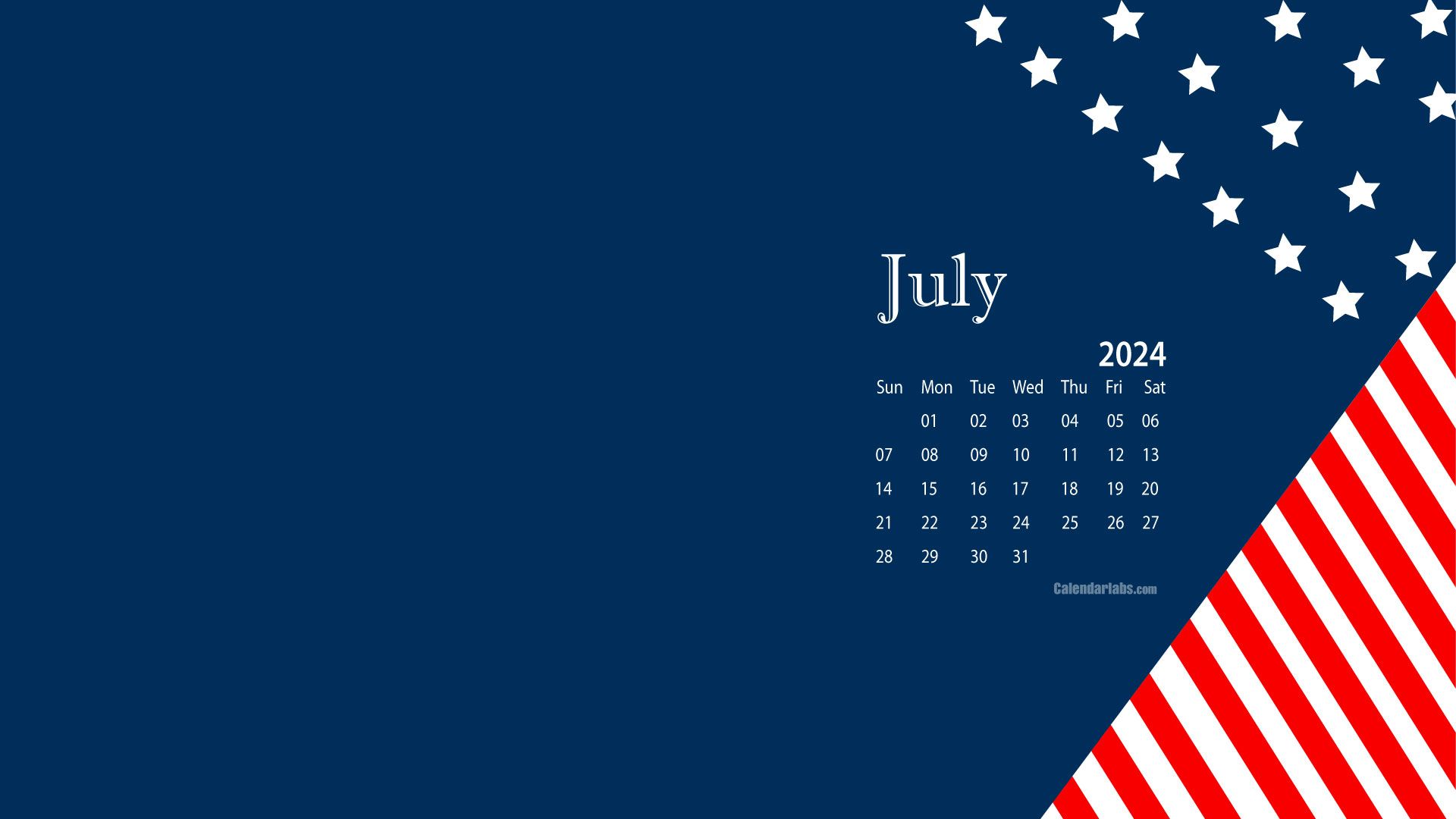 1920x1080 July 2024 Desktop Wallpaper Calendar