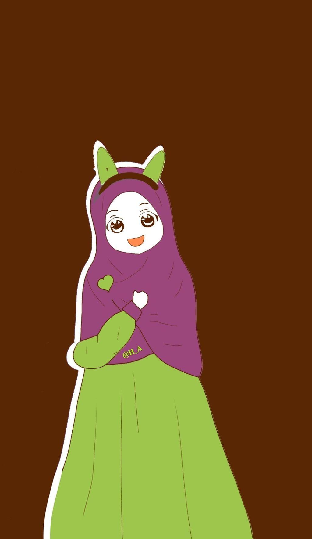1024x1767 Wallpaper Kartun HD, muslimah muslimah kartunmuslimah