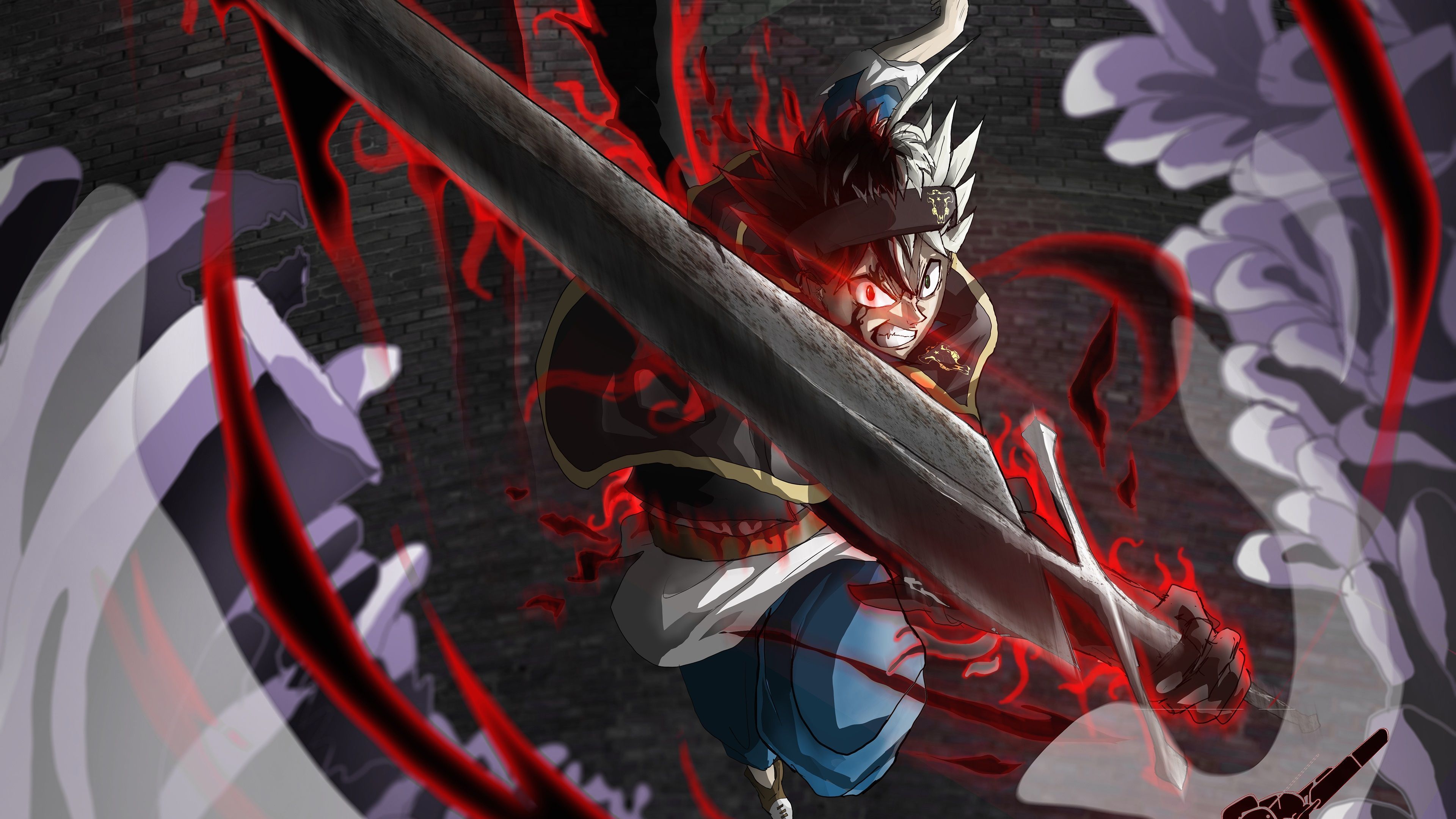 3840x2160 Asta Clover 4K Ultra HD Wallpaper