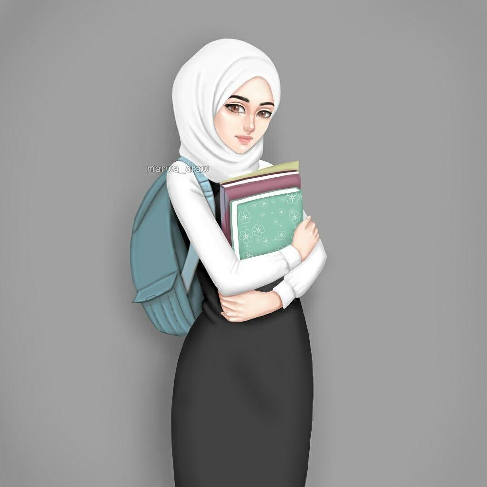 1000x1000 image about muslimah cartoon. See more about hijab, muslimah and cartoon