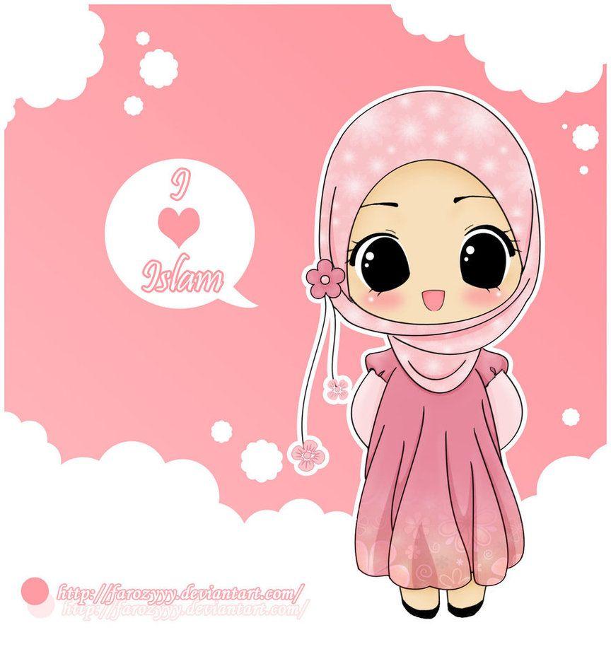 864x925 Muslimah Cartoon Wallpaper